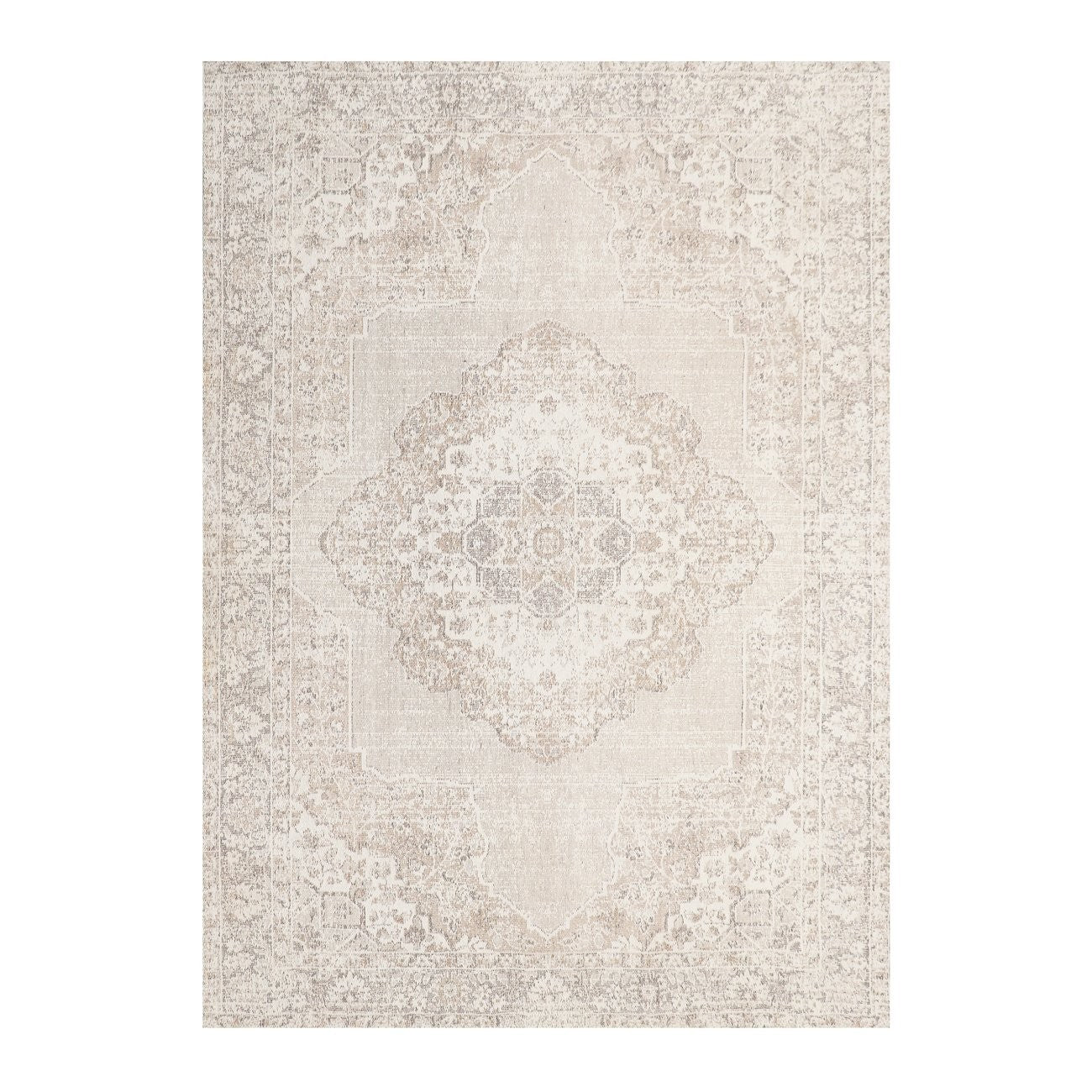 Premium Antalya Floor Rug - Soft & Durable Off White/Beige 8'x11' (240cm x 340cm) - Perfect for Living Room, Bedroom & Home Decor