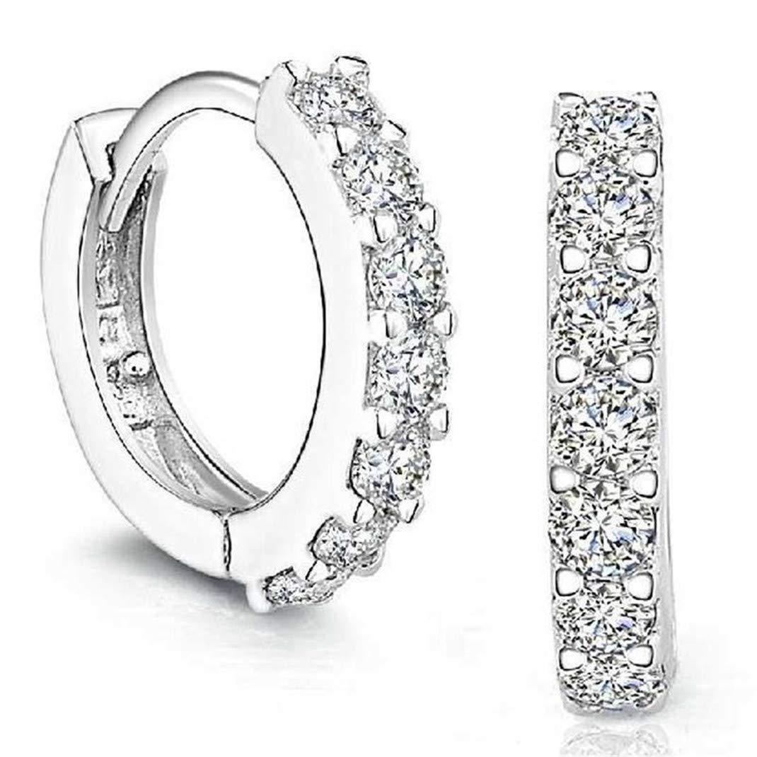Airlove Small Hoop Earrings for Women - Rhinestone Cartilage Piercing Earrings, Ear Cuff Hoops for Girls & Men | Perfect for Everyday Wear, Parties & Gifts