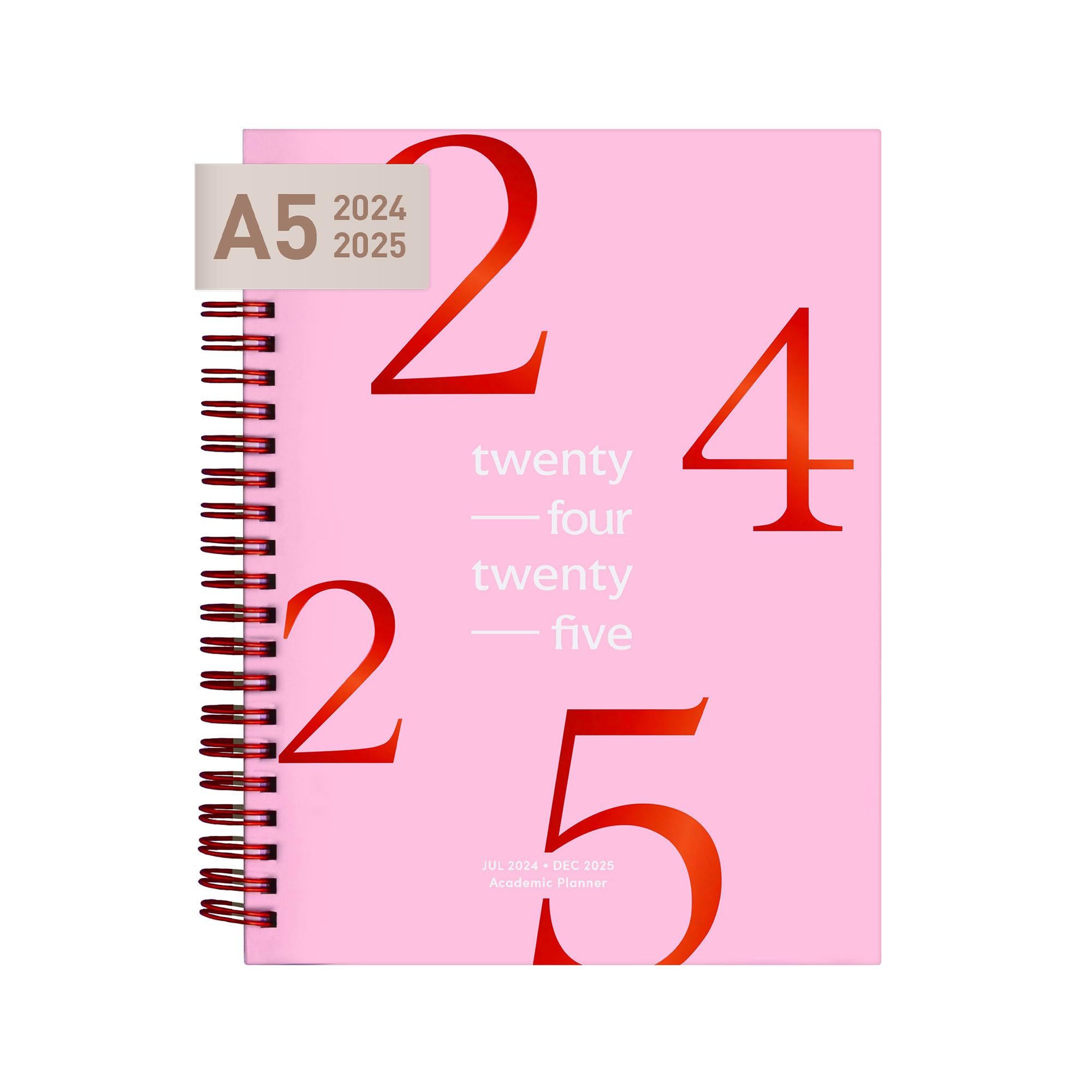 Riley's 2024-2025 Academic Planner - 18 Month School Organizer from August 2024 to December 2025 | Hardcover Student Planner with Monthly & Weekly Layouts, Notes Pages | Twin-Wire Binding (8
