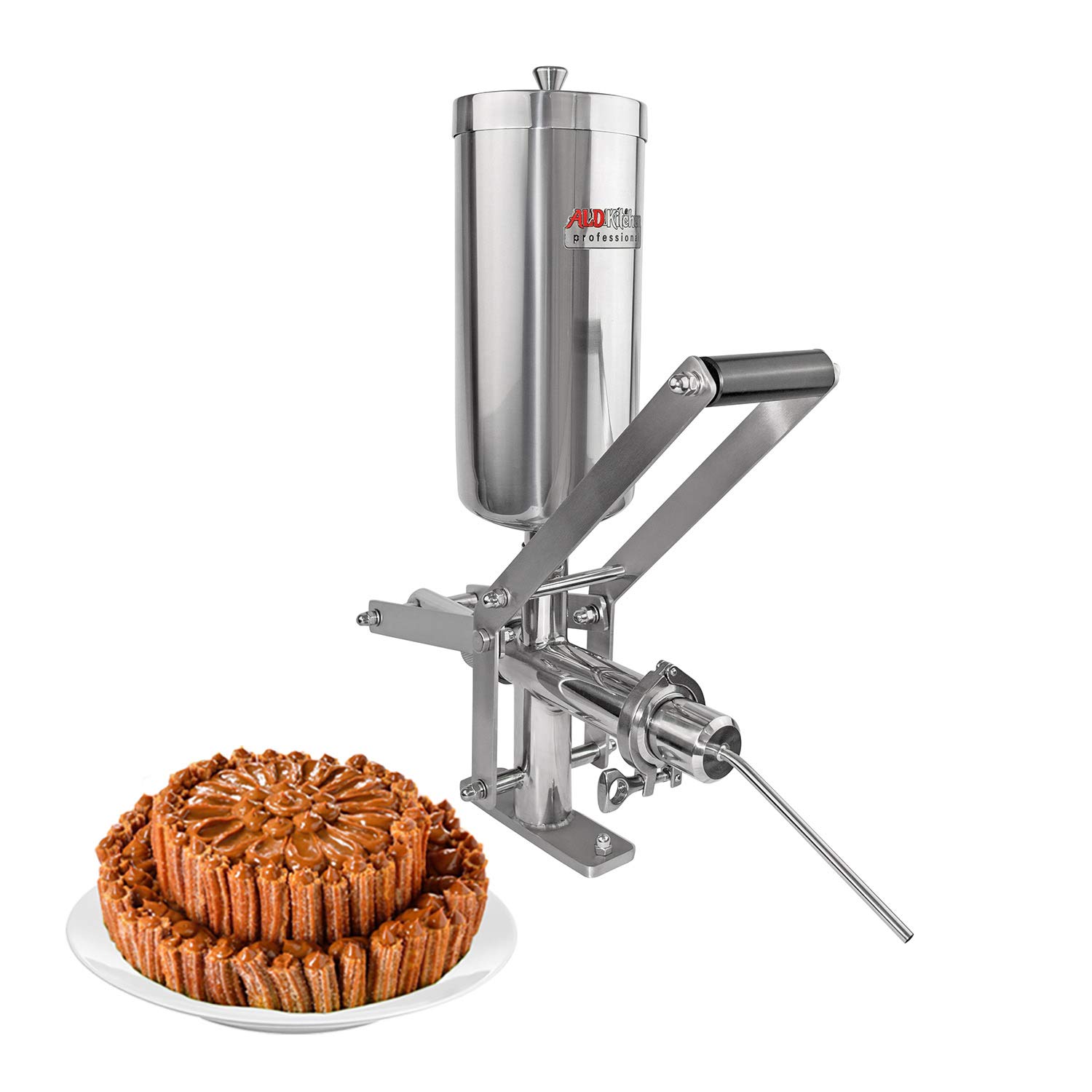 ALDKitchen Churro Maker Gun - Professional Spanish Donut Machine with Filling Nozzle | Perfect for Home Baking, Parties & Street Food Business