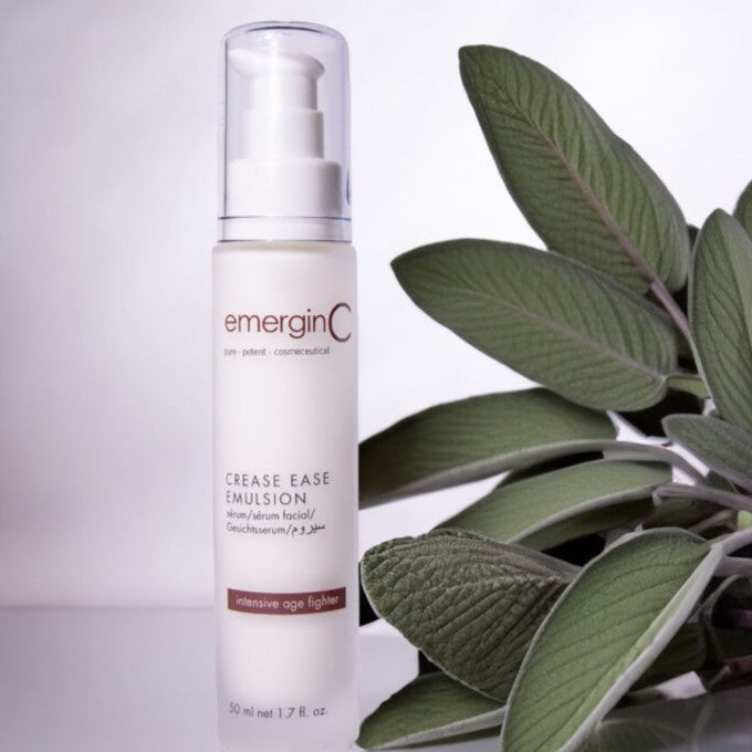 EmerginC Crease Ease Emulsion - Anti-Aging Face Moisturizer for Wrinkles & Fine Lines | Hydrating & Firming Skincare for Women & Men | Perfect for Daily Use & Night Routine