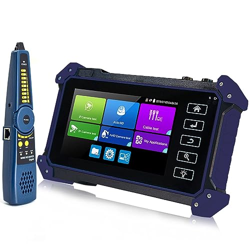 5.4 Inch CCTV Tester for IP & Analog Cameras - Touch Screen 4K IP Camera Tester with WiFi, POE, 8G TF Card, HDMI Output, RJ45 TDR - Supports 8MP/12MP AHD/CVI/TVI/SDI - Ideal for Security Camera Installation & Maintenance