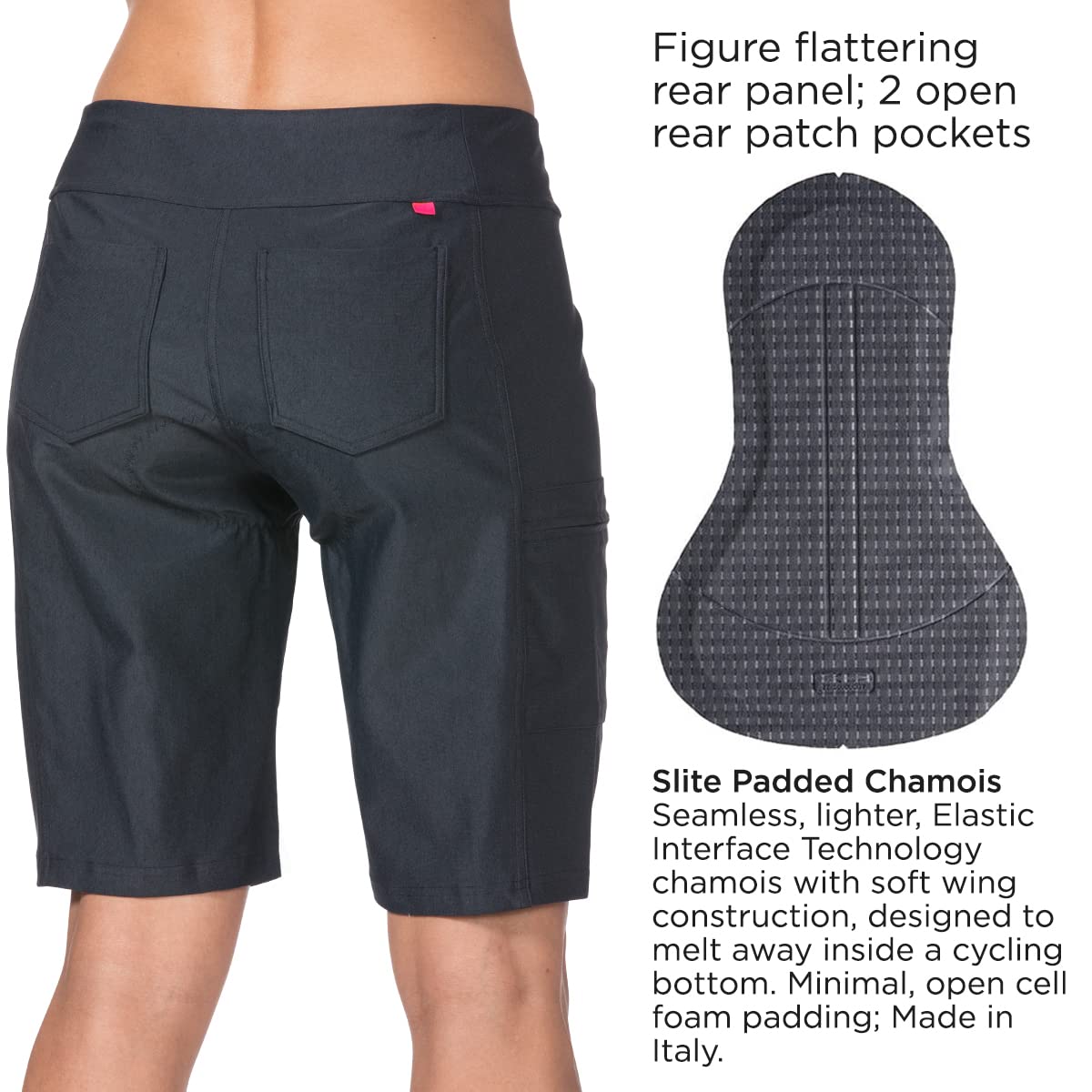 Women's Terry Bike Shorts with Padding - 10.75