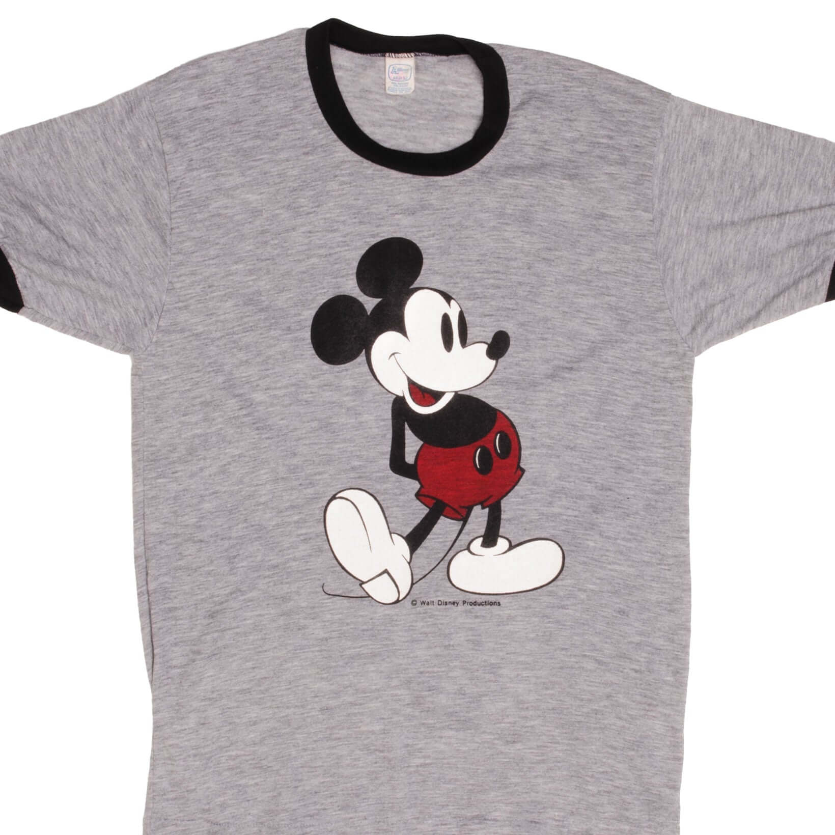 Vintage Disney Mickey Mouse 1970s Retro T-Shirt - Medium Size - Classic Cotton Tee for Men & Women - Perfect for Disney Fans, Collectors, and Casual Wear
