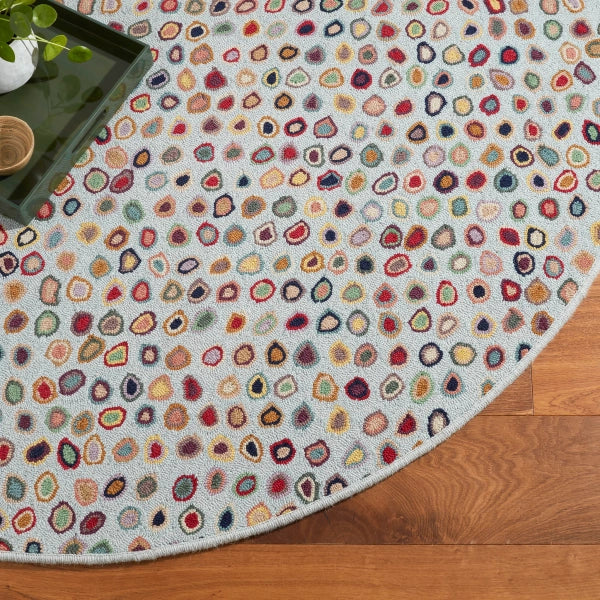 Dash & Albert Cat's Paw Hand Hooked Wool Rug - Soft Non-Slip Area Rug for Living Room, Bedroom, Nursery & Home Decor