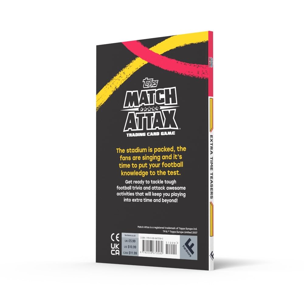 Match Attax Extra Time Teasers: Ultimate Football Puzzle Book with 90+ Pages of Star Player Activities – Perfect for Kids Ages 7-12 | Pocket Puzzles for Travel, Gifts & Family Game Nights