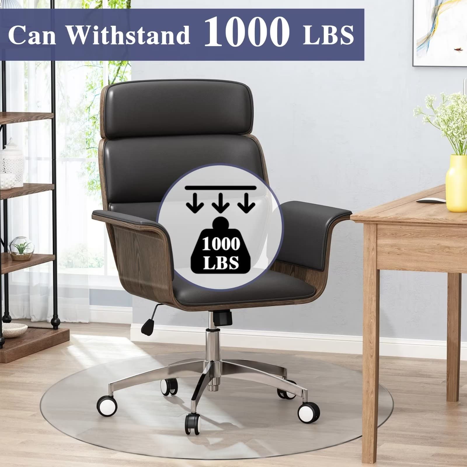 Tempered Glass Office Chair Mat for Carpet - 36