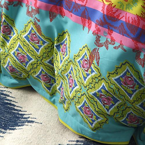 Logan & Mason Frida Multi Quilt Cover Set - Queen Size Bedding with Vibrant Patterns - Perfect for Bohemian & Eclectic Home Decor
