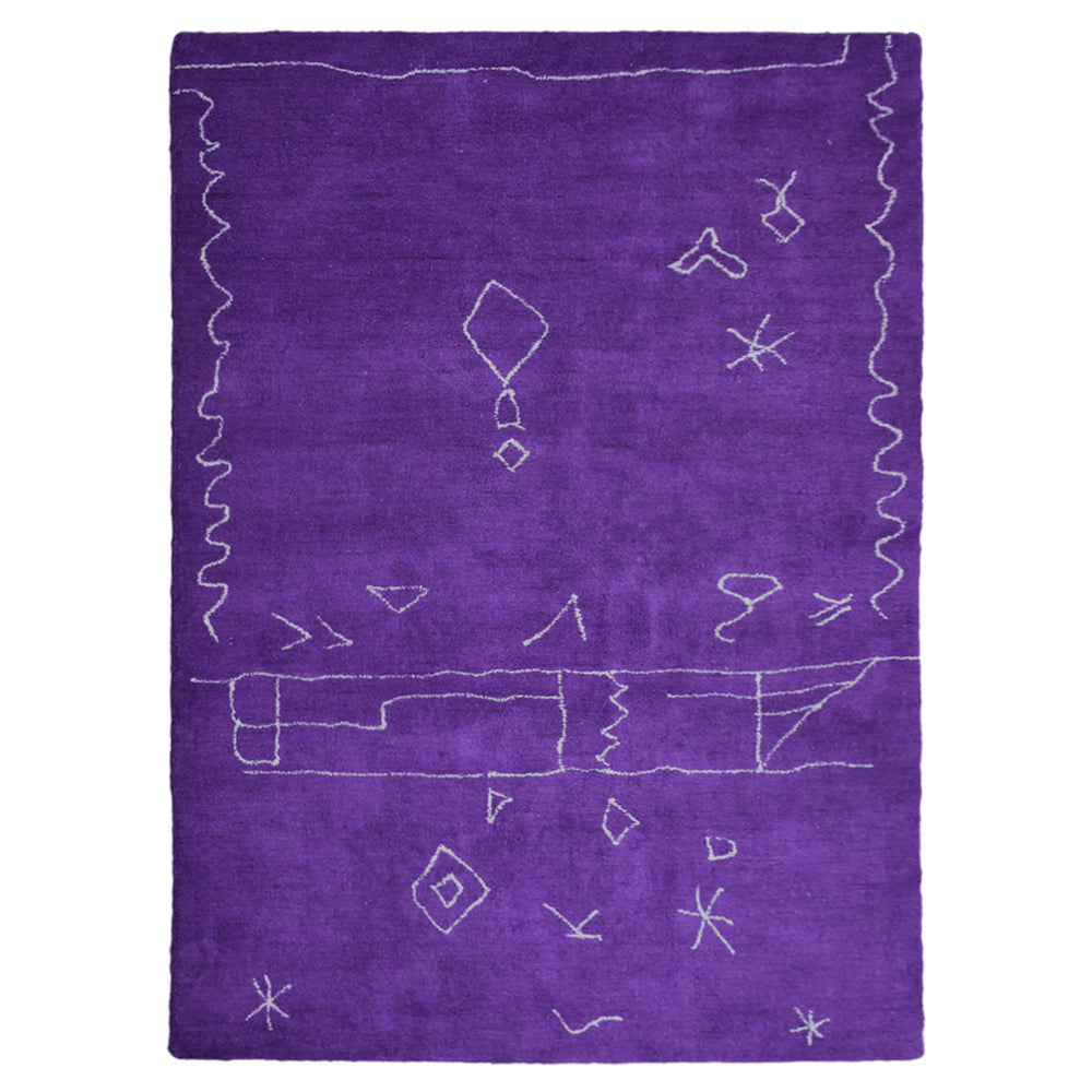 Hand Knotted Radiance Rug - Premium Bohemian Style Area Rug for Living Room, Bedroom & Home Decor - Soft & Durable for High Traffic Areas