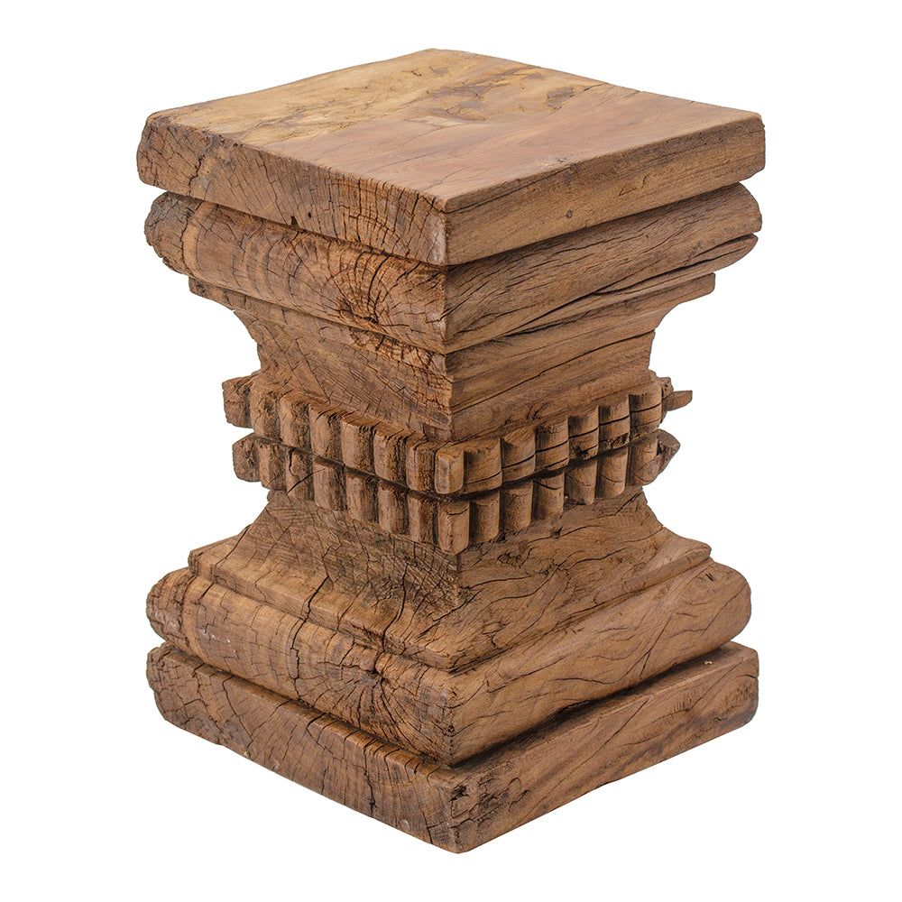 Handcrafted Organic Wood Stool - Natural & Eco-Friendly Home Decor for Living Room, Bedroom, or Outdoor Seating