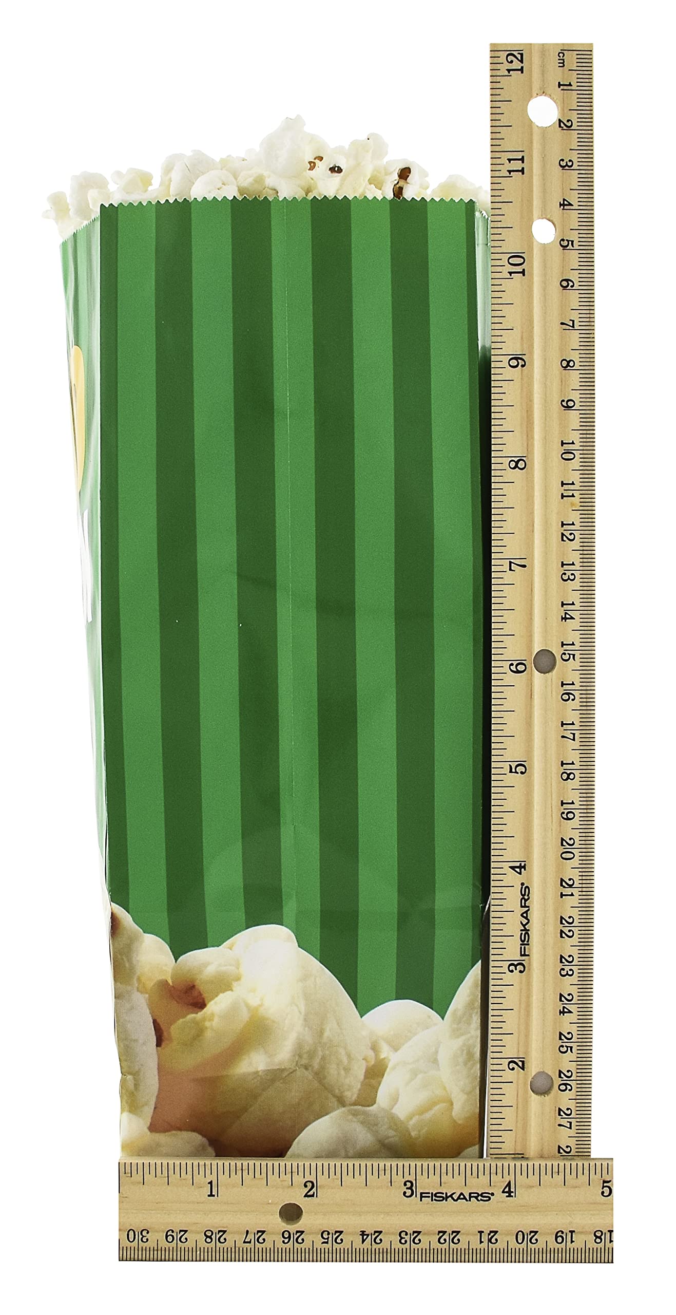 Snappy Popcorn Flat Bottom Theater Popcorn Bags - 130oz (500 Count) - Bulk Movie Theater Style Popcorn Containers for Concessions, Carnivals & Home Movie Nights