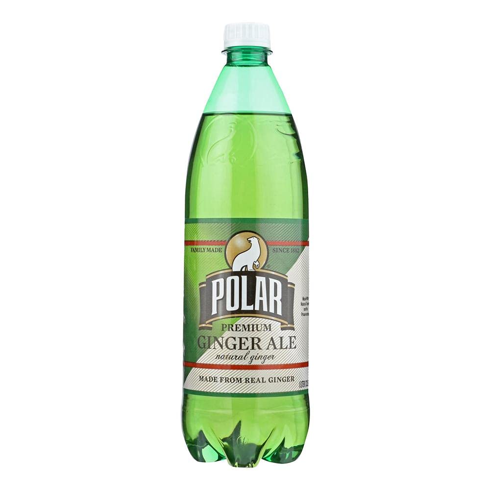 Polar Beverages Ginger Ale - 12 Pack (33.8 fl oz Cans) - Refreshing Carbonated Drink for Parties, Mixers & Everyday Hydration