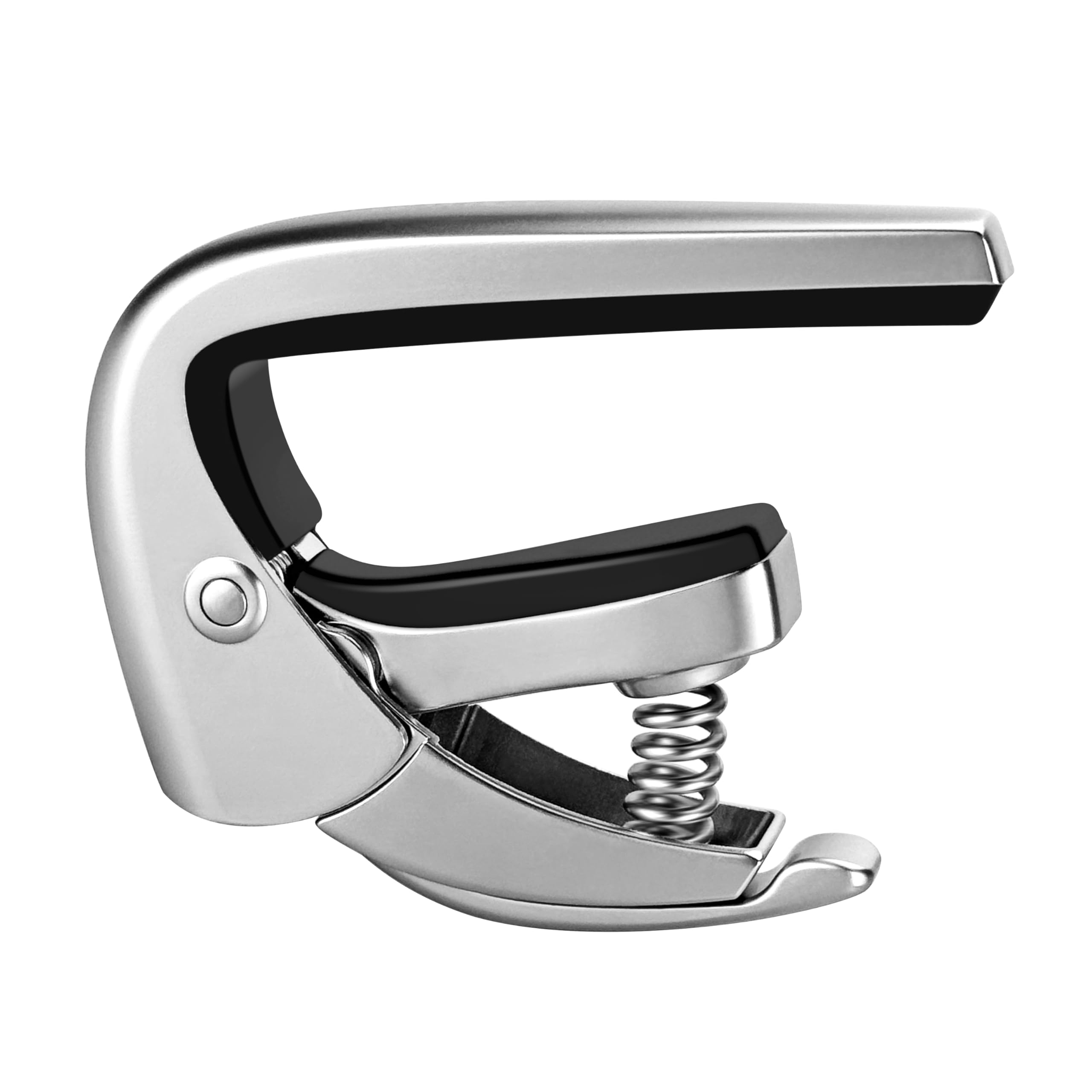 Premium Quick Lock Guitar Capo for 6-String Acoustic & Electric Guitars - Professional Musician Grade - Silver Finish | Perfect for Live Performances, Studio Recording & Practice Sessions
