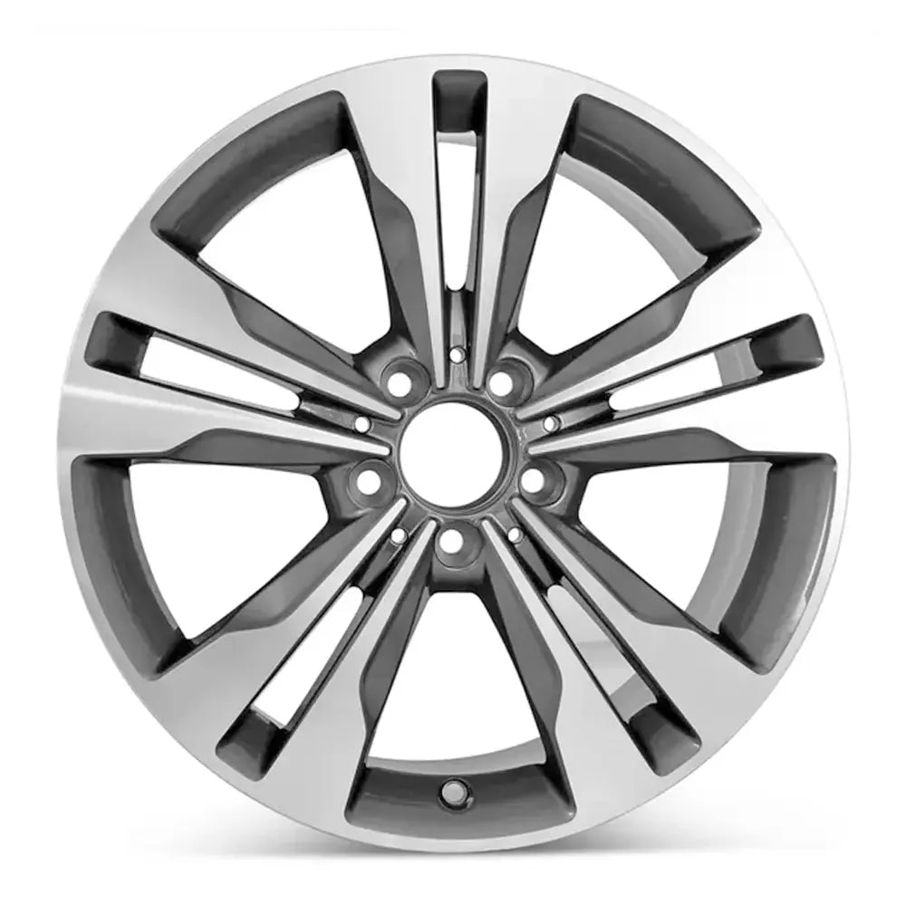 18 Inch Mercedes CLA250 Wheel Replacement - Machined Charcoal Replica Rim 85529 | OEM Style Alloy Wheels for Mercedes-Benz CLA250 | Perfect for Performance Upgrades & Custom Car Styling