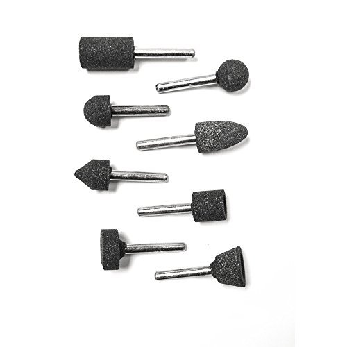 Century Drill & Tool Mounted Point Set - 8 Piece Pack of 3, High-Speed Steel Rotary Grinding Bits for Metal, Wood & Plastic - Perfect for DIY, Jewelry Making & Precision Grinding Projects