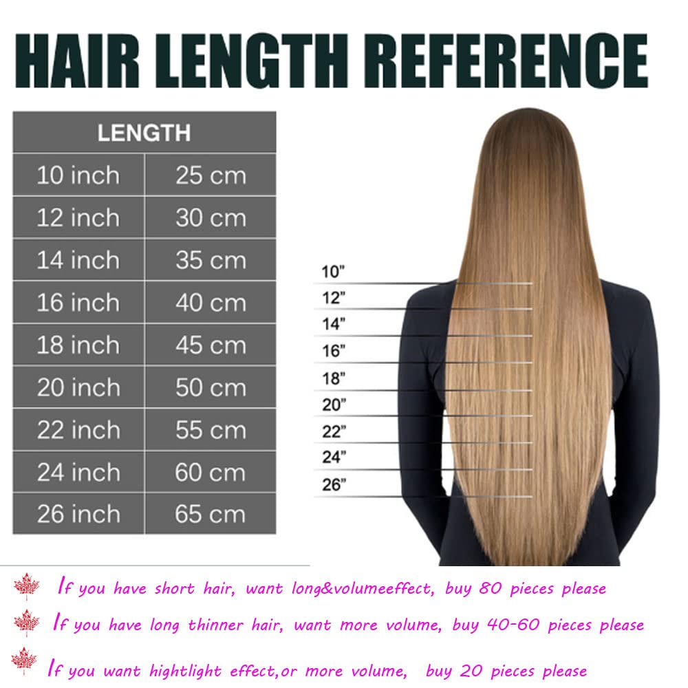 Premium Remy Human Hair Tape-In Extensions 22 Inch - 20pcs/Pack Ombre Brown Straight Hair for Black Women | Natural Look, Easy Application, Perfect for Daily Styling & Special Occasions