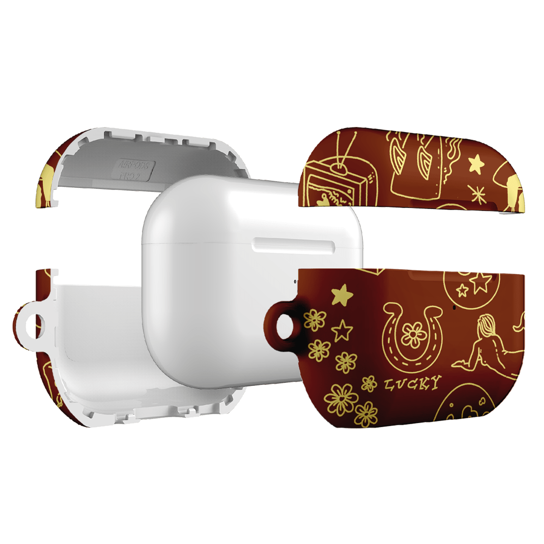 Premium AirPods Pro Case with Flash Chocolate Design - Stylish & Protective Cover for Everyday Use, Travel & Work