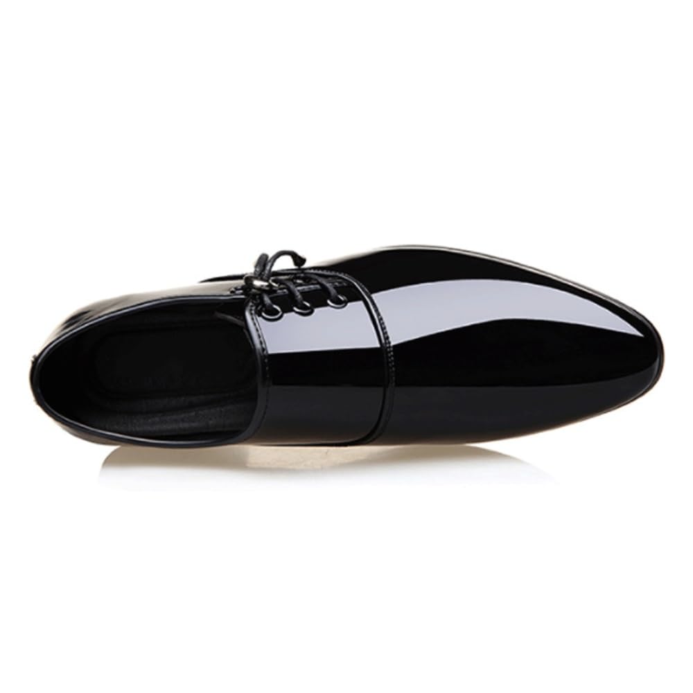 Men's Oxford Dress Shoes - Pointed Toe Formal Italian Leather Business Shoes for Wedding, Prom & Office | Classic Party & Casual Wear for Professional Occasions