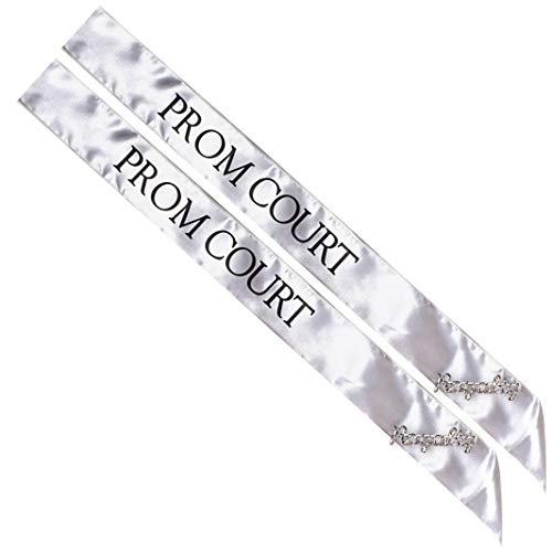 Silver/Black Court Sashes/Silver Royalty Pins
