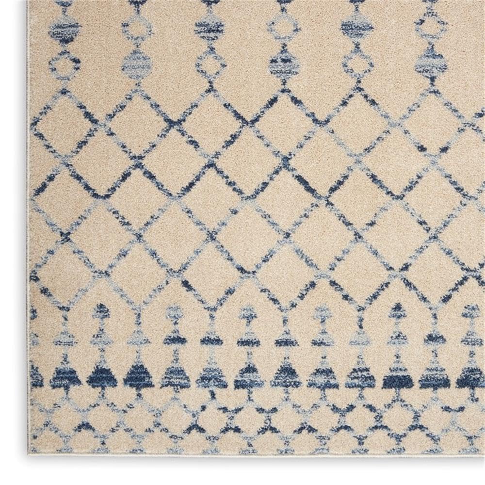 Nourison Royal Moroccan Farmhouse Beige Blue 2'3