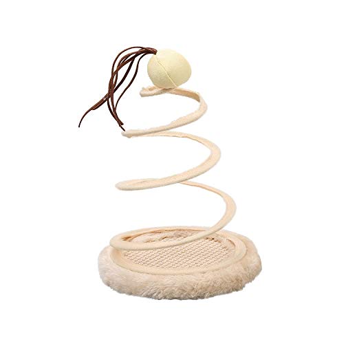 Interactive Cat Turntable Toy with Simulated Mouse - Spring-Powered Scratching Plate & Plush Play Toy for Indoor Cats - Perfect for Exercise, Entertainment, and Stress Relief