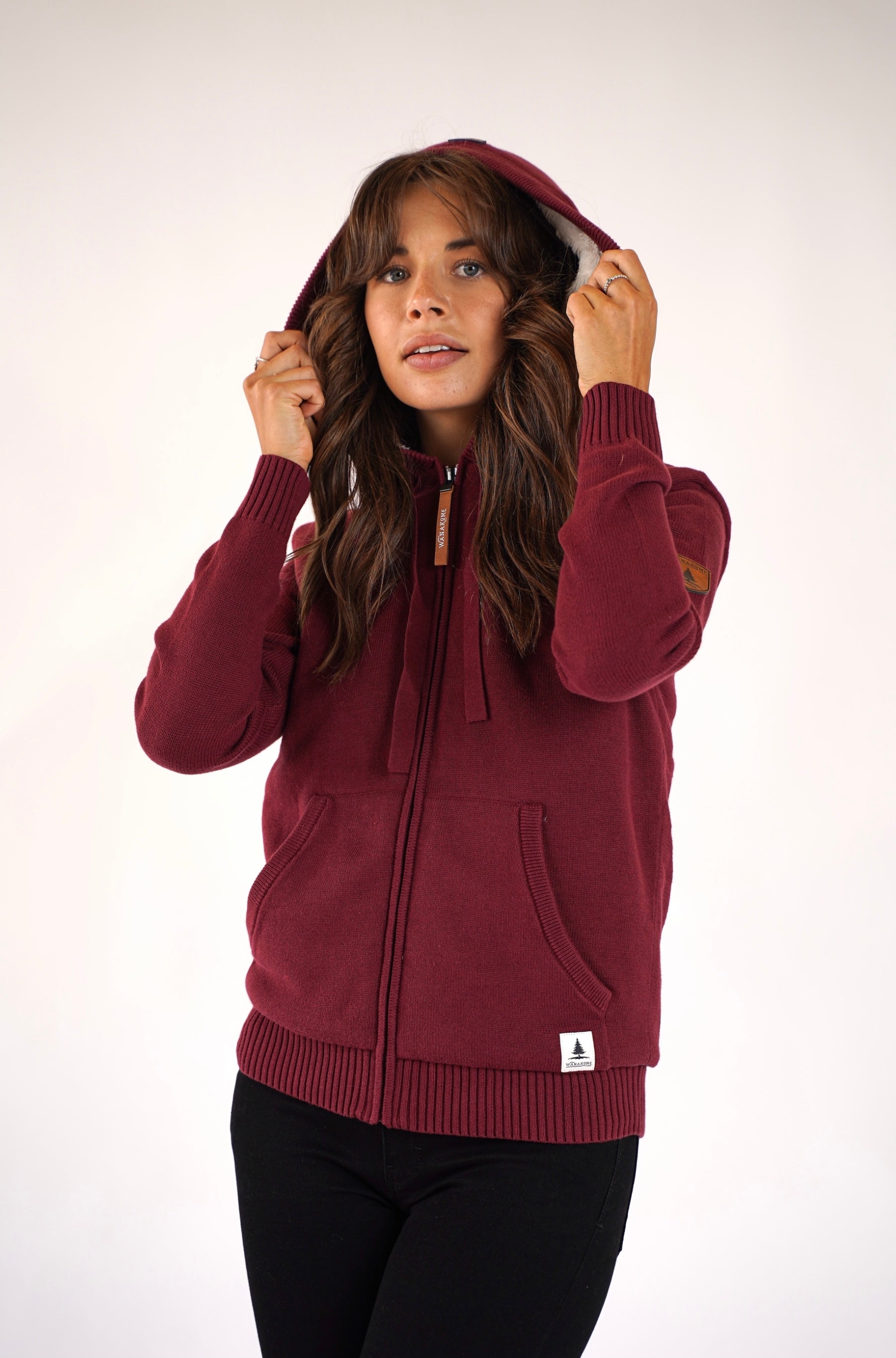 Luna Mulberry Zip Hoodie for Women - Stylish & Comfortable Pullover Jacket with Front Pockets - Perfect for Casual Outfits, Gym, and Outdoor Activities