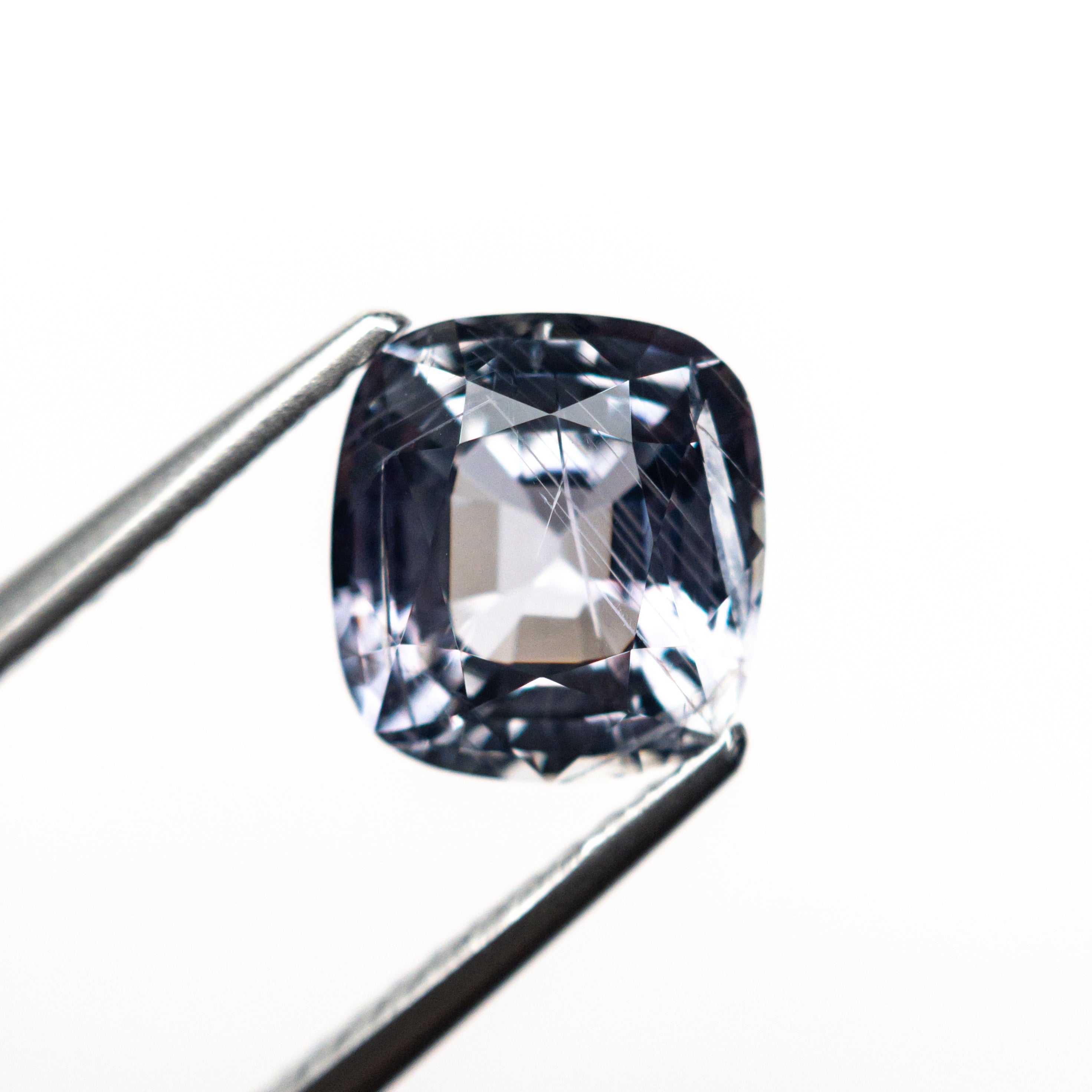 2.56ct Natural Cushion Cut Blue Sapphire Gemstone - 7.95x7.37x4.92mm (25938-01) for Engagement Rings & Fine Jewelry