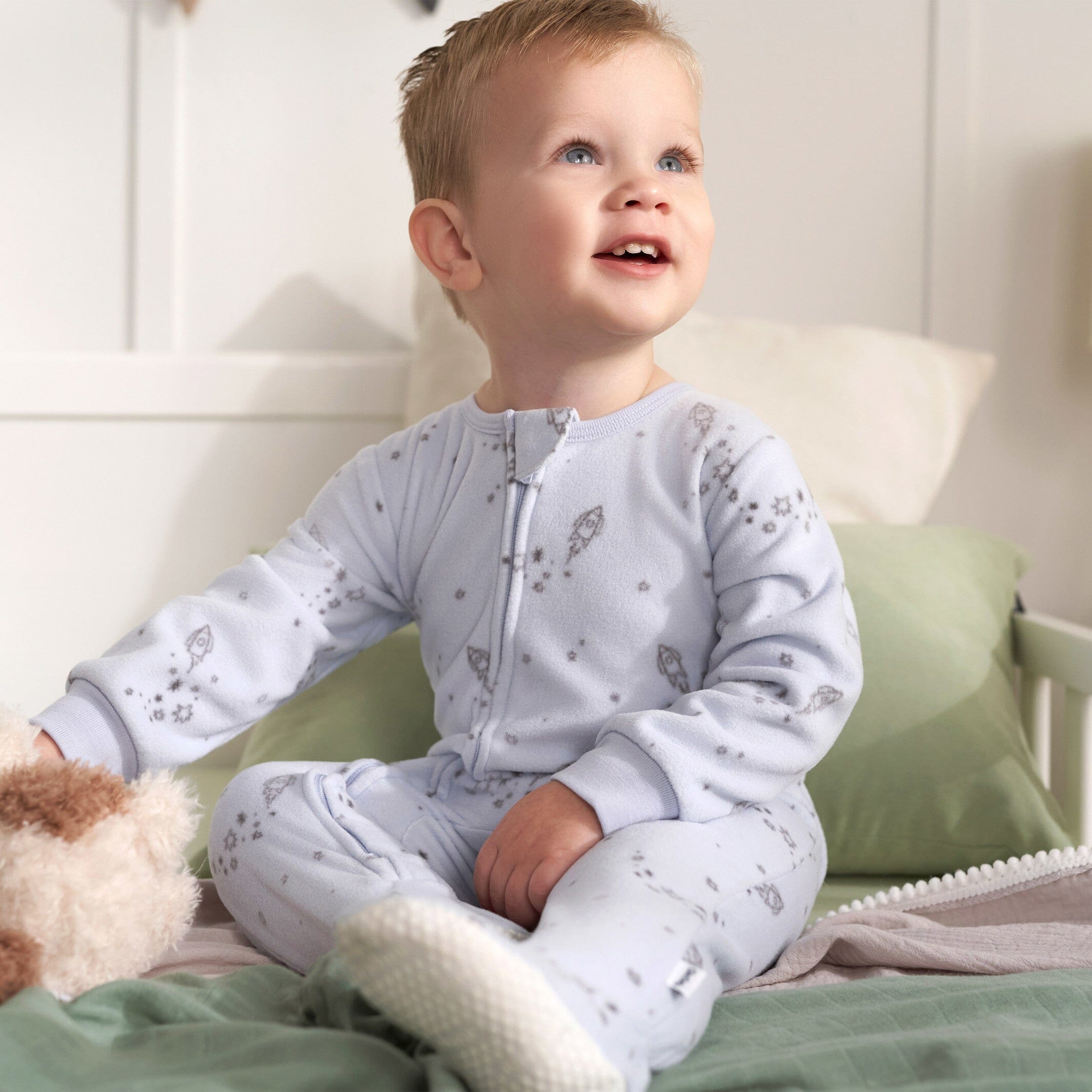 2 Pack Baby & Toddler Boys Space Themed Fleece Pajama Set - Soft & Warm Sleepwear for Boys 1-3 Years - Perfect for Bedtime & Winter Nights
