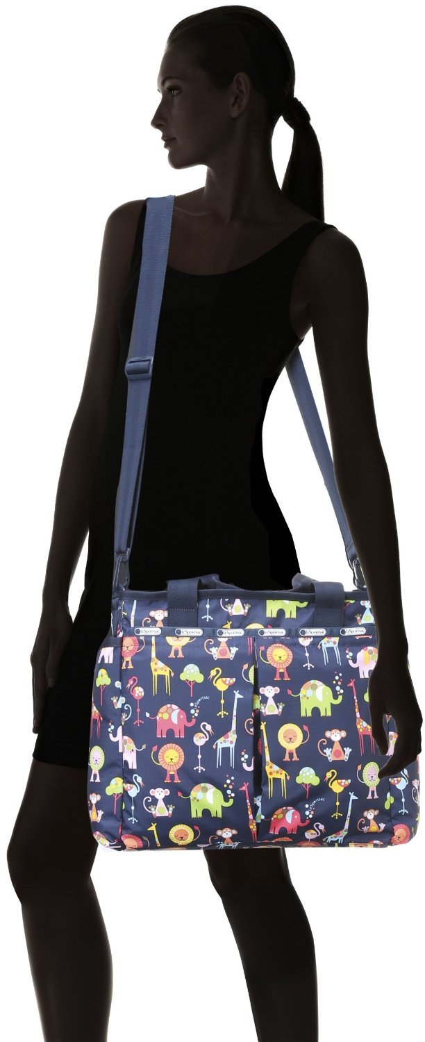LeSportsac Ryan Baby Bag - Zoo Cute Pattern Diaper Backpack for Moms | Perfect for Daycare, Travel & On-the-Go Parenting