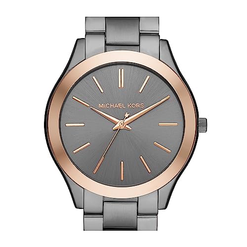 Michael Kors Oversized Slim Runway Men's Watch - Stainless Steel Chronograph Watch for Men | Water Resistant, Fashionable & Durable | Perfect for Business, Casual & Formal Occasions