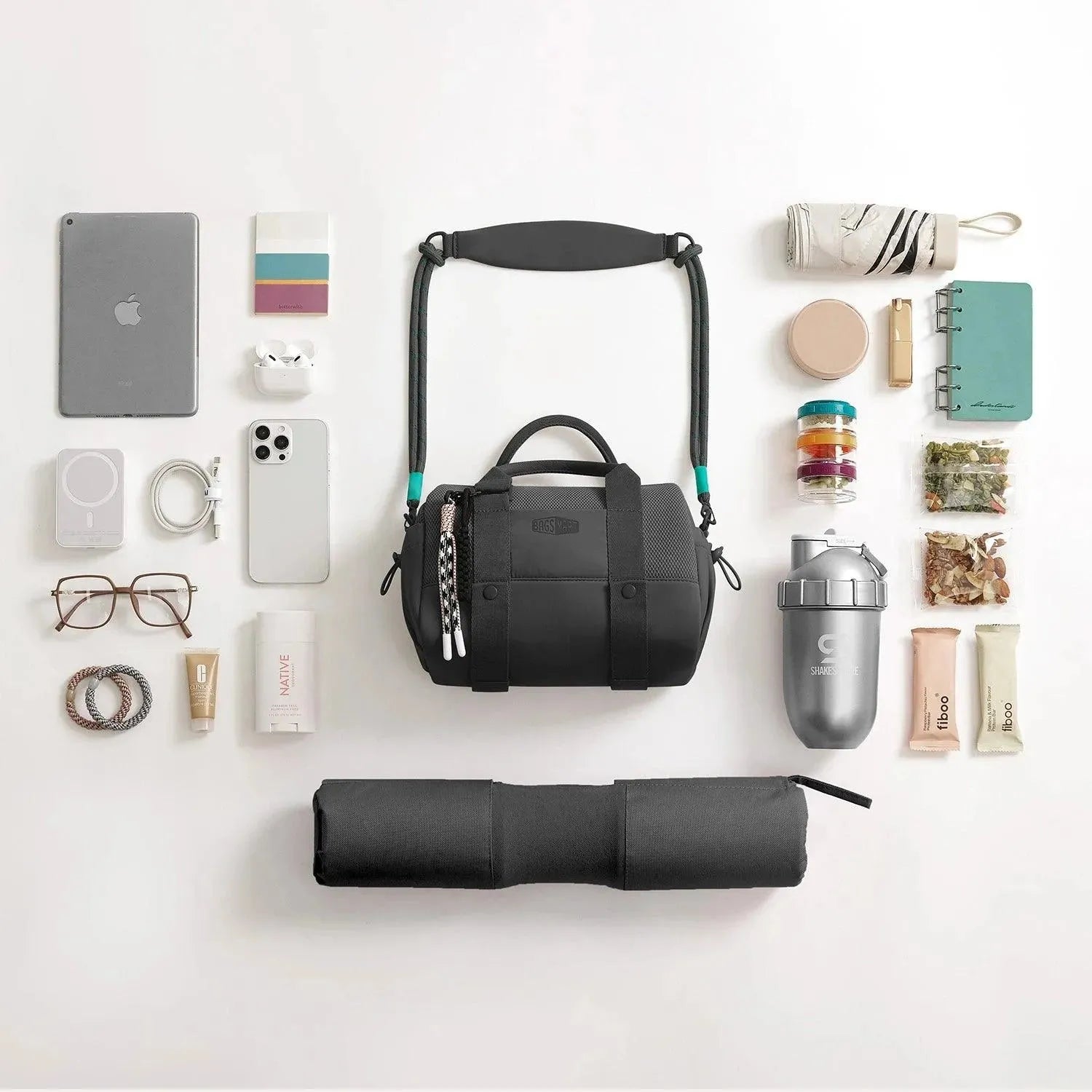REIKI 5.5L Mini Duffle Bag - Lightweight Compact Gym Bag for Workout, Yoga, Travel & Sports - Water-Resistant Small Duffel for Men & Women