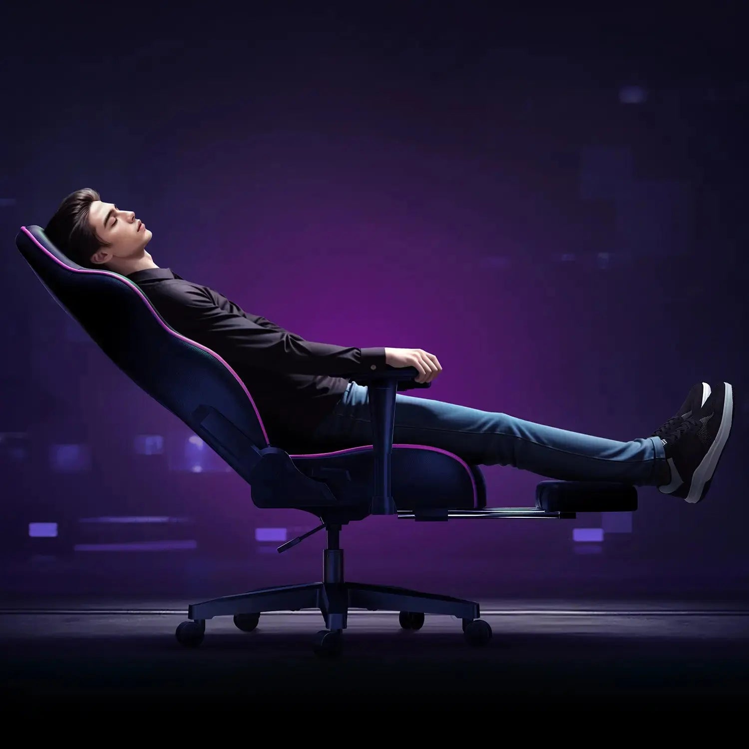 AutoFull C3 Pro Ergonomic Gaming Chair with Upgraded Lumbar Support - Perfect for PC Gaming, Office Work & Home Comfort