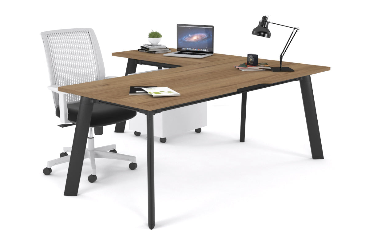 Switch Executive Corner Office Desk - 1800L x 1550W with Cable Management | Modern L-Shaped Workstation for Home & Business Offices | Perfect for Conference Rooms, Executive Suites & Professional Workspaces