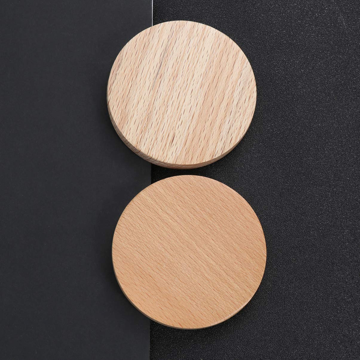 Lurrose 2PCS Wooden Compact Mirror for Purse - Mini Round Makeup Mirror for Travel, Home & On-the-Go Touch Ups - Perfect Cosmetic Mirror for Women's Handbags & Vanity