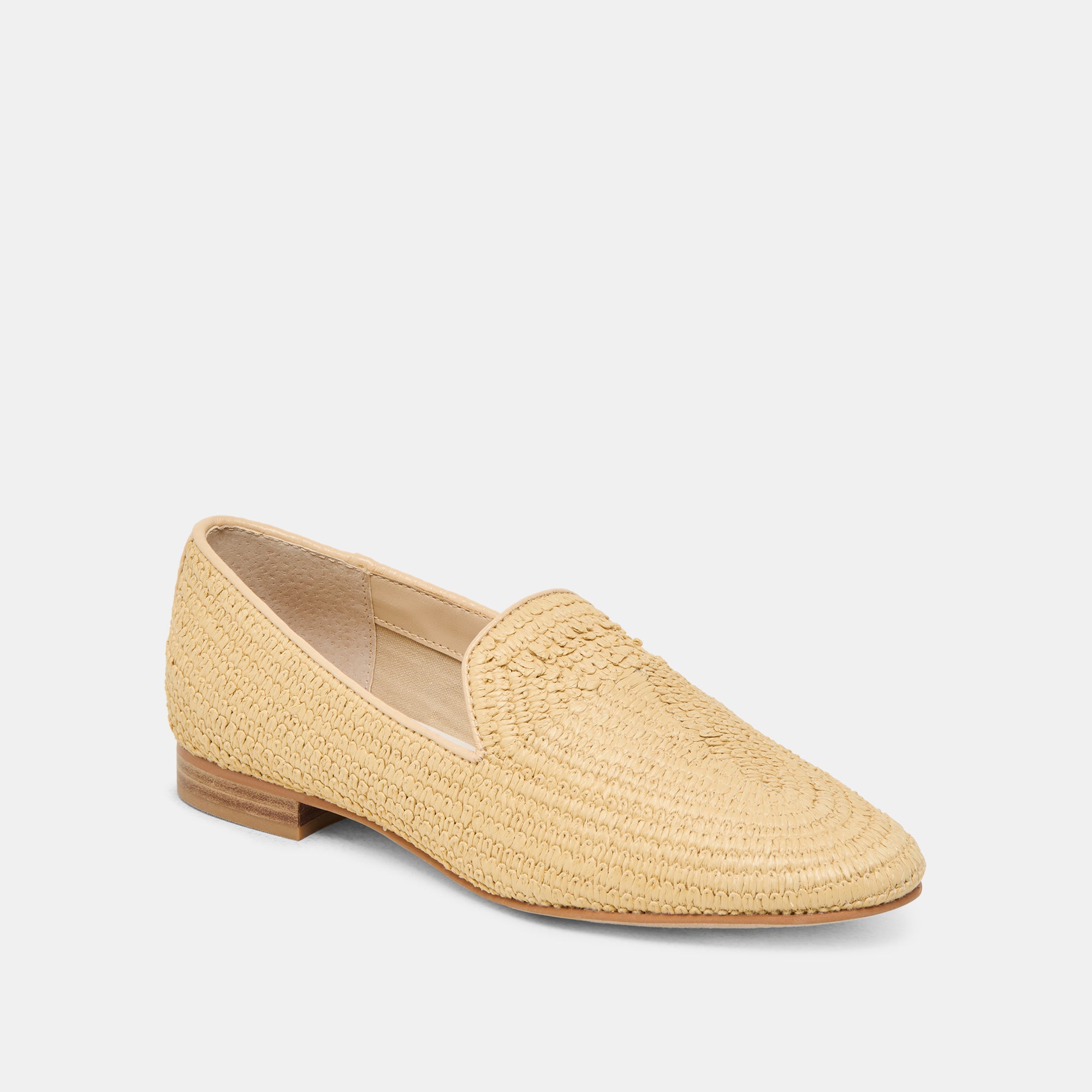 BAYLEN Women's Natural Woven Raffia Flats - Comfortable Summer Sandals for Beach, Vacation & Casual Outings