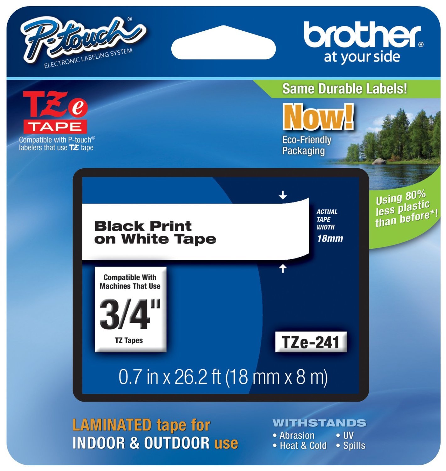 5-Pack Brother P-touch 3/4
