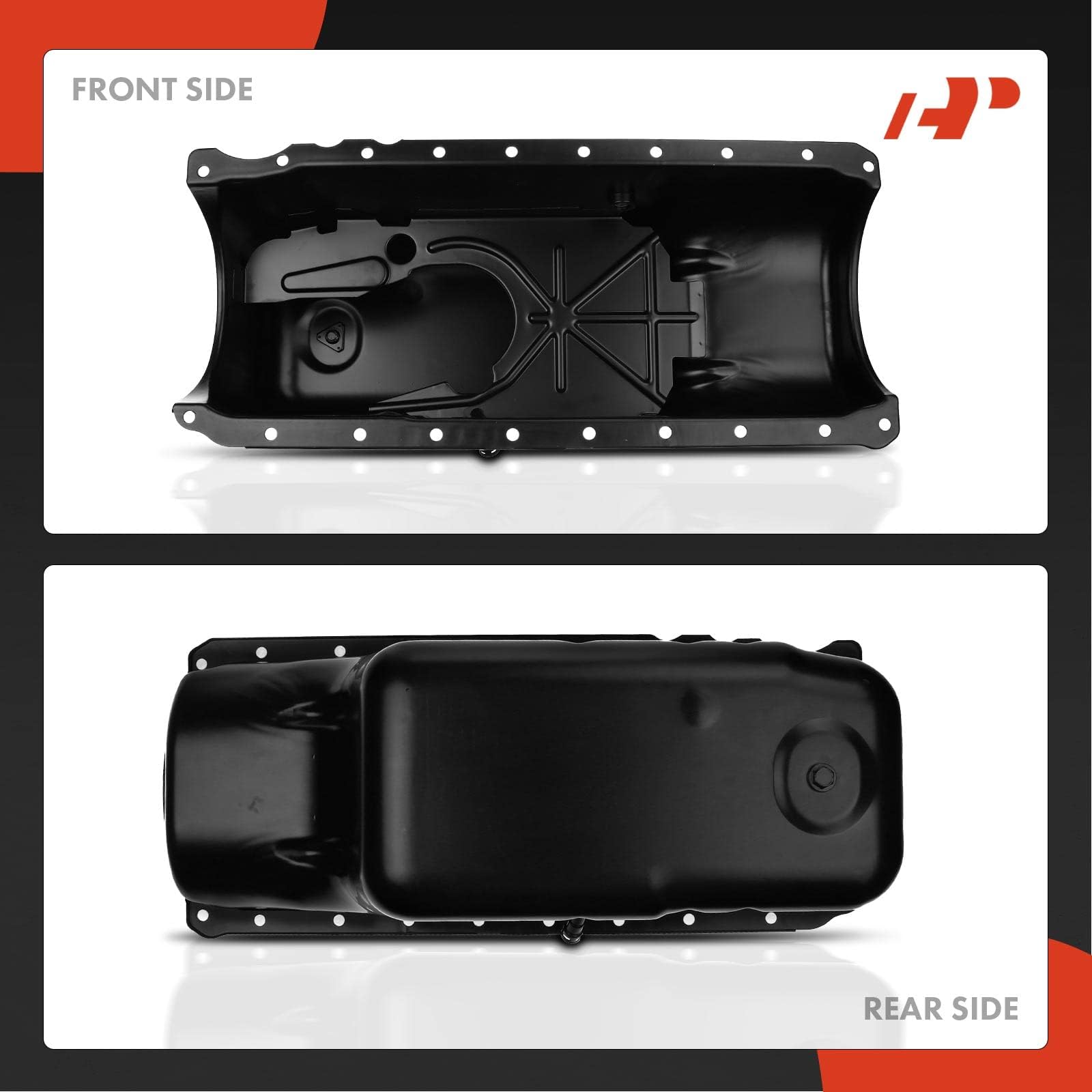 Premium Engine Oil Pan Sump with Drain Plug for GMC C5000/6000/6500/7000/7500 Topkick & Chevy C5500/6500/7500 Kodiak - Heavy Duty Replacement Part for Smooth Engine Performance in Commercial Trucks