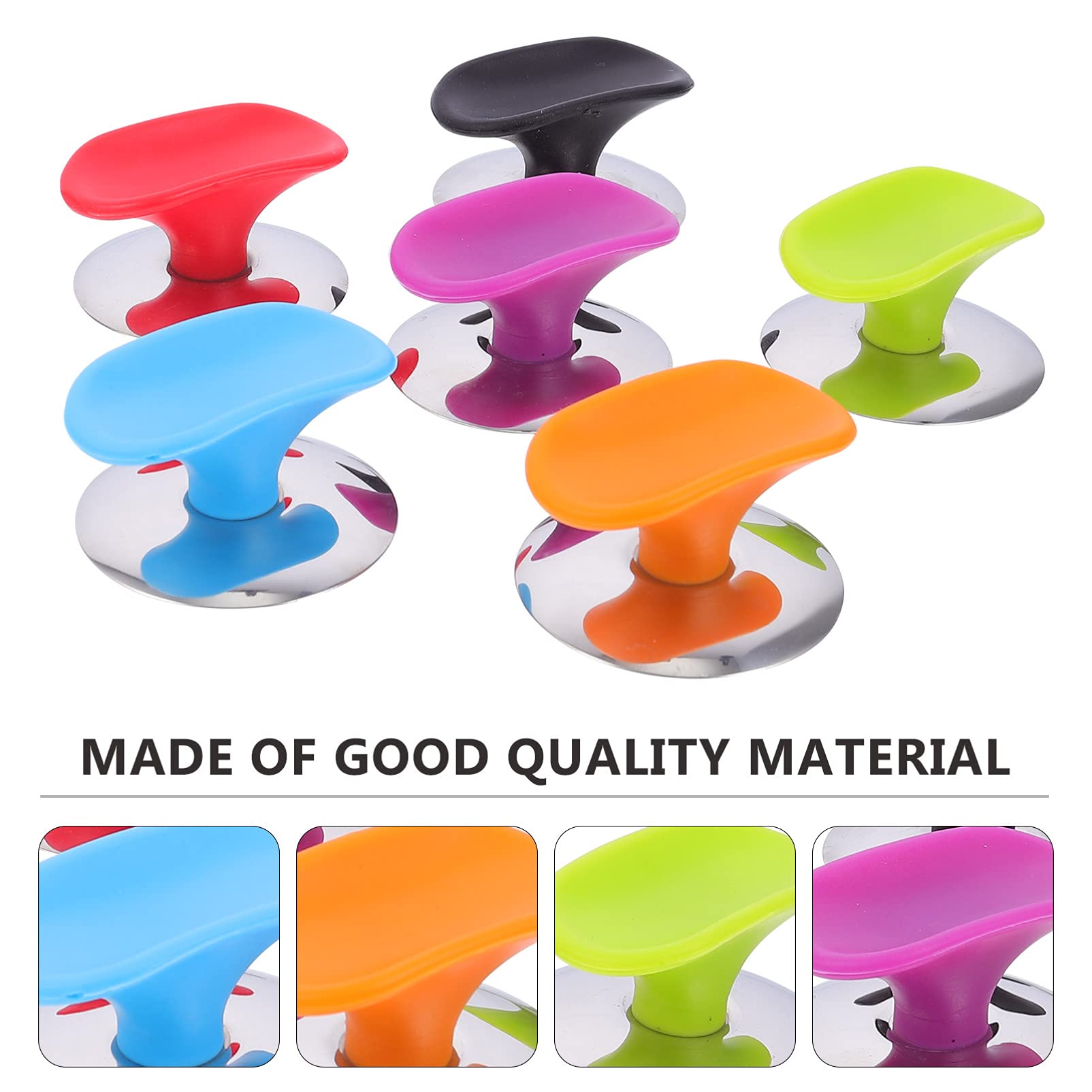 **Hemoton 6-Pack Silicone Pot Lid Handles – Heat-Resistant Replacement Knobs for Pots & Pans – Secure Grip for Cooking, Baking & Kitchen Safety**    *(Perfect for Stovetop Cooking, Oven Use & Everyday Kitchen Convenience)*