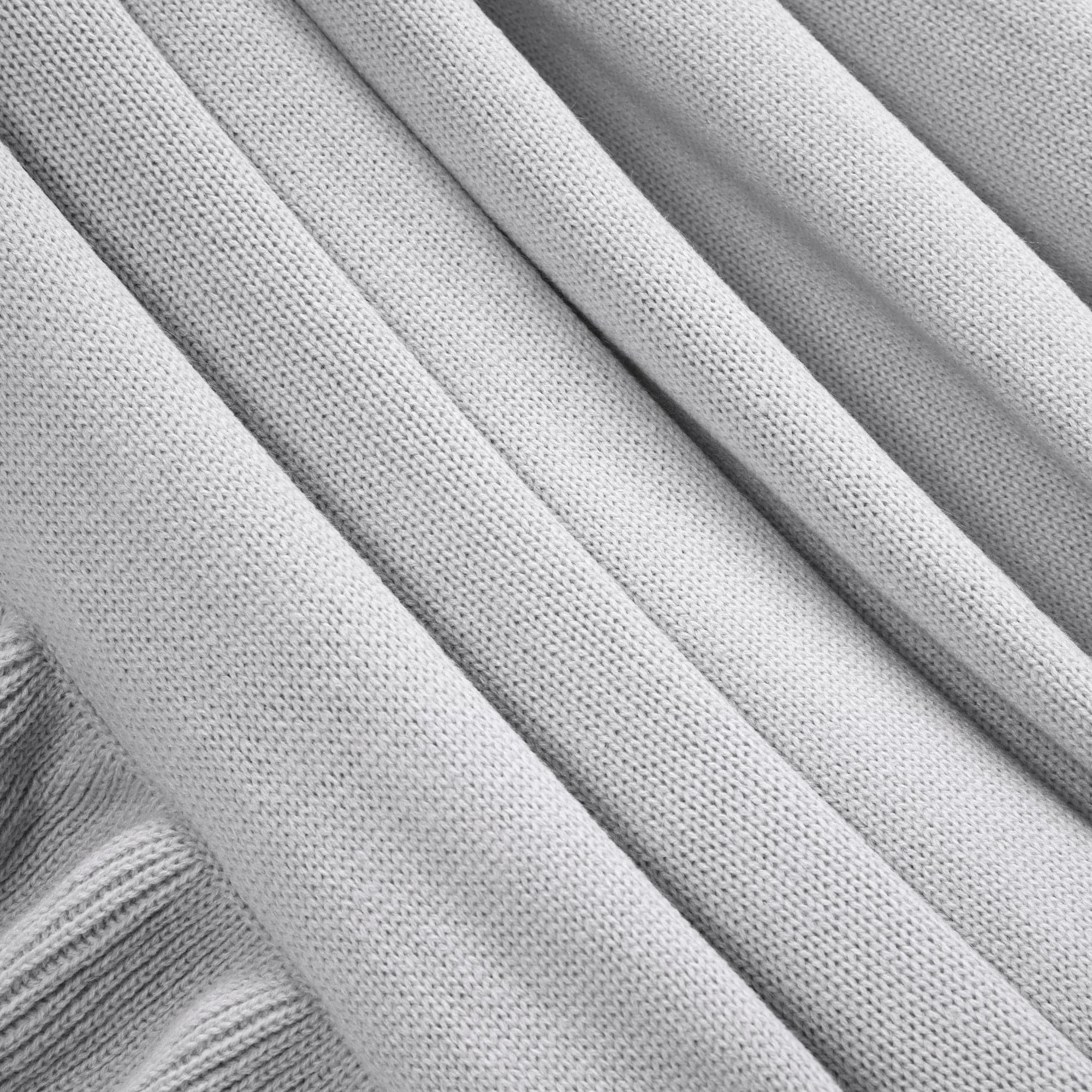 Reyna Soft Knitted Ruffle Throw Blanket - Cozy & Lightweight Knit Bedspread for Couch, Sofa, Bed - Perfect for Living Room, Bedroom & Home Decor