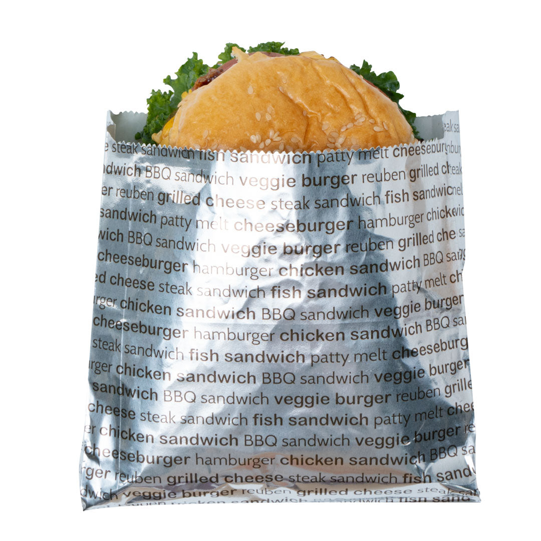 Premium Printed Burger Foil Bags - 6