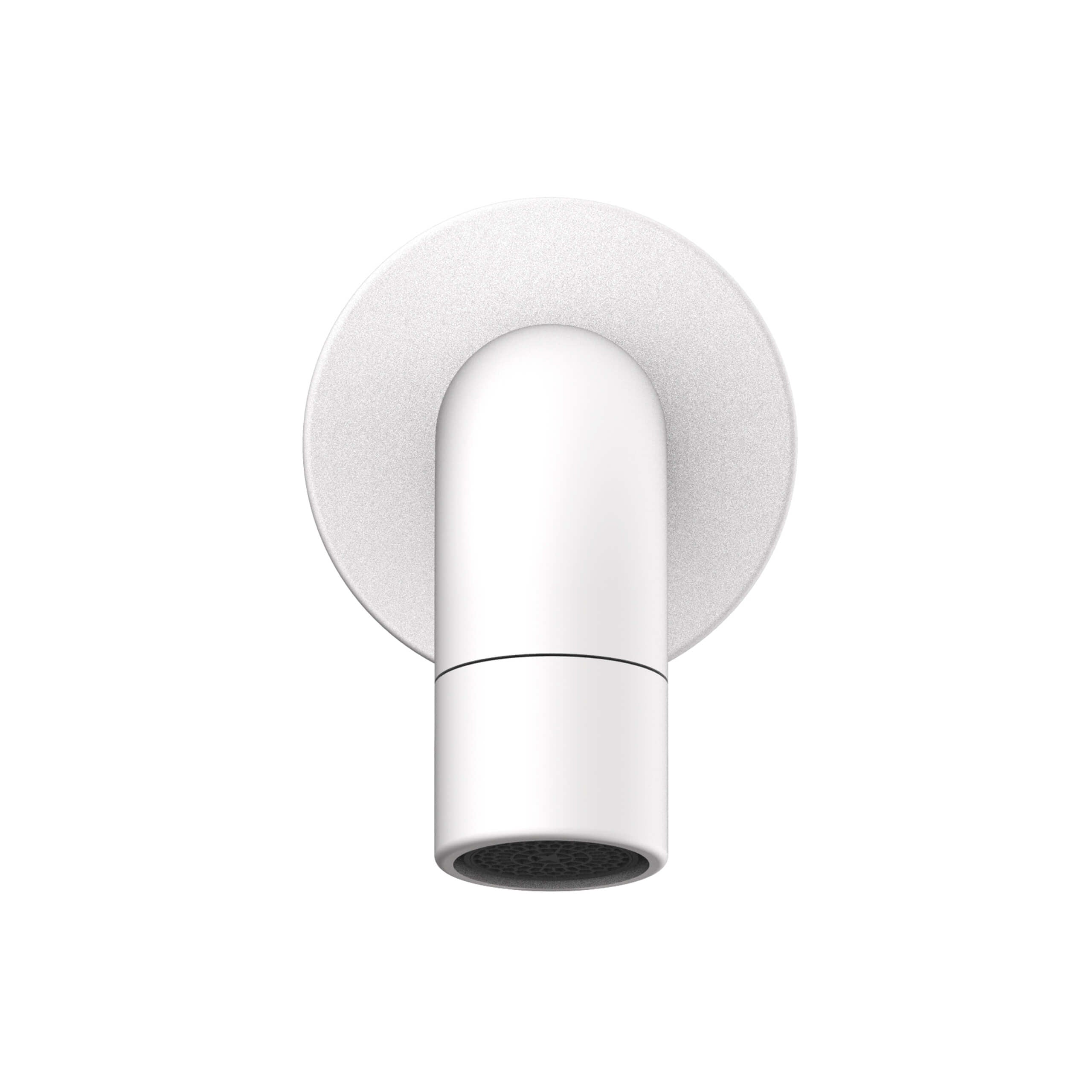 ADP Soul Wall Spout Matte White - Modern Bathroom Faucet for Sink, Vanity & Powder Room - Durable Matte Finish for Contemporary Home Decor