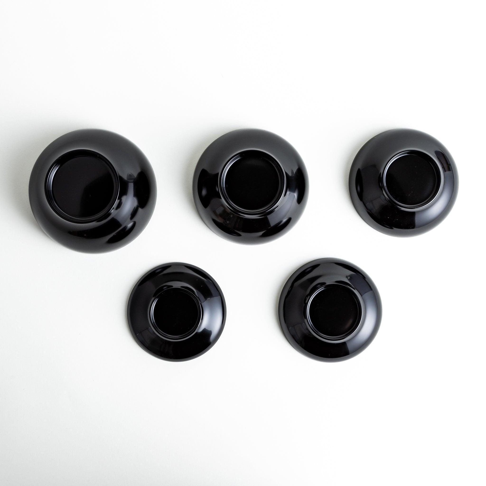 5-Piece Nested Oryoki Set - Traditional Japanese Zen Buddhist Meal Bowls for Mindful Eating, Meditation & Ceremonial Use