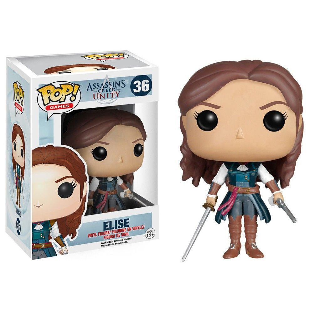 Assassin's Creed: Unity Elise Pop! Vinyl Figure - Collectible Game Character for Display & Gifts | Perfect for Gamers & AC Fans