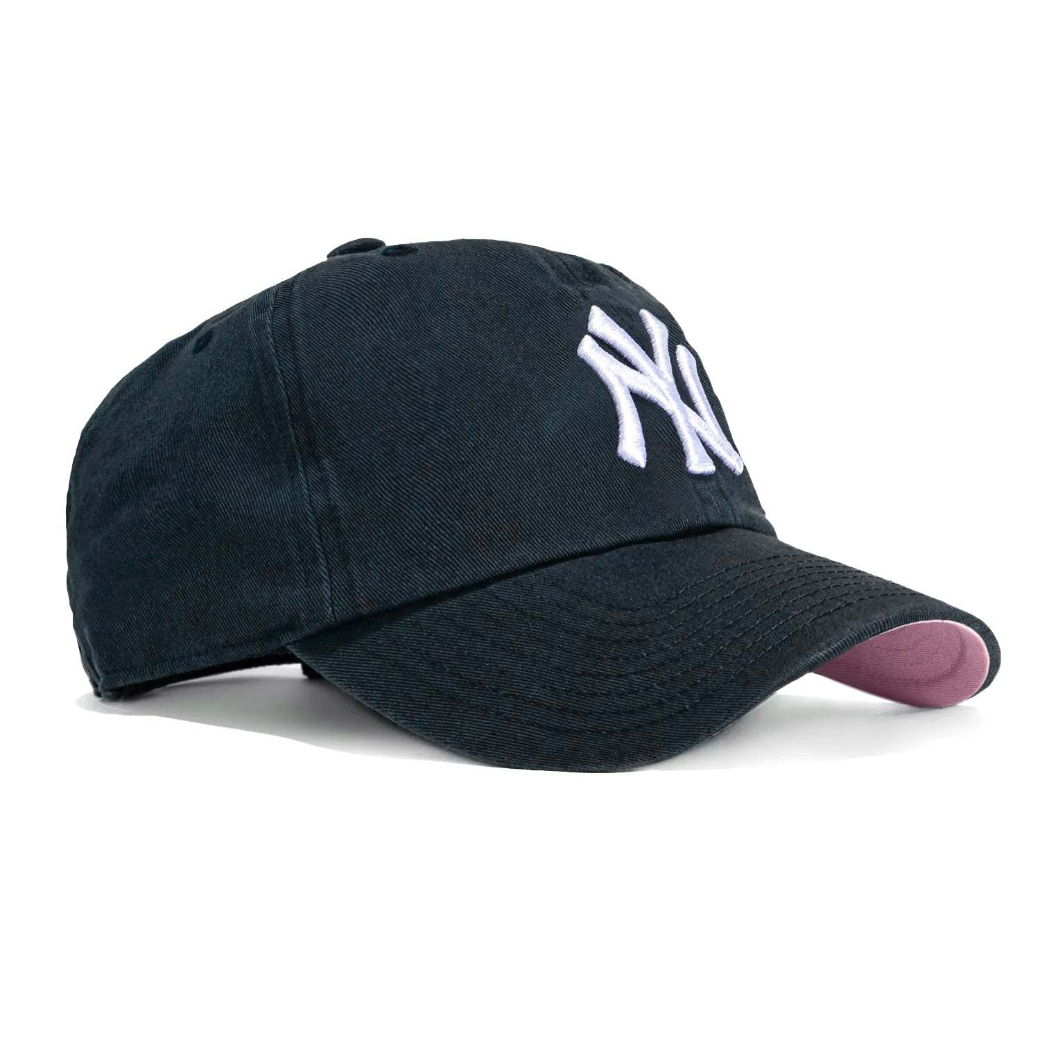 New York Yankees 47 Brand Adjustable UV Protection Baseball Cap - Navy & Pink for Women & Men | Perfect for Ballgames, Outdoor Activities & Sun Protection