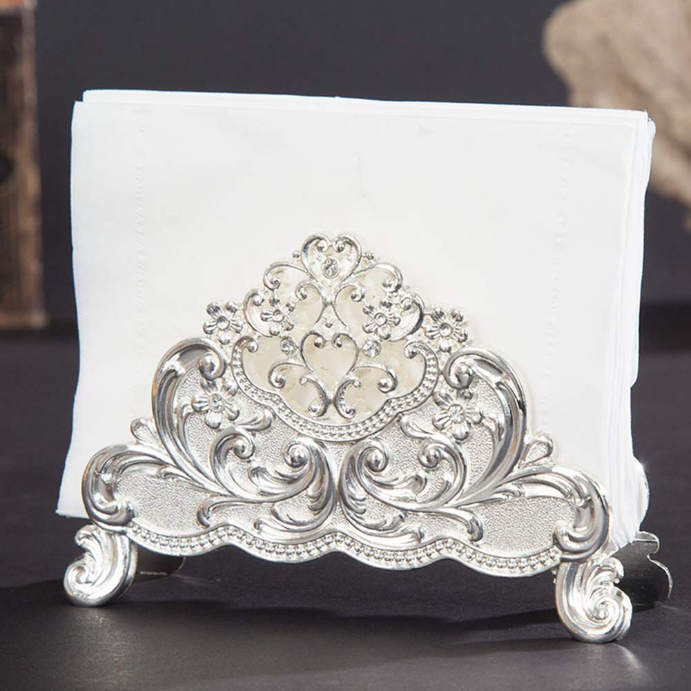 Stainless Steel Paper Towel Holder Stand for Kitchen, Home, Cafe, Hotel & Restaurant - Durable & Stylish Towel Rack with Silver Clip - Perfect for Countertops, Pantries & Commercial Use