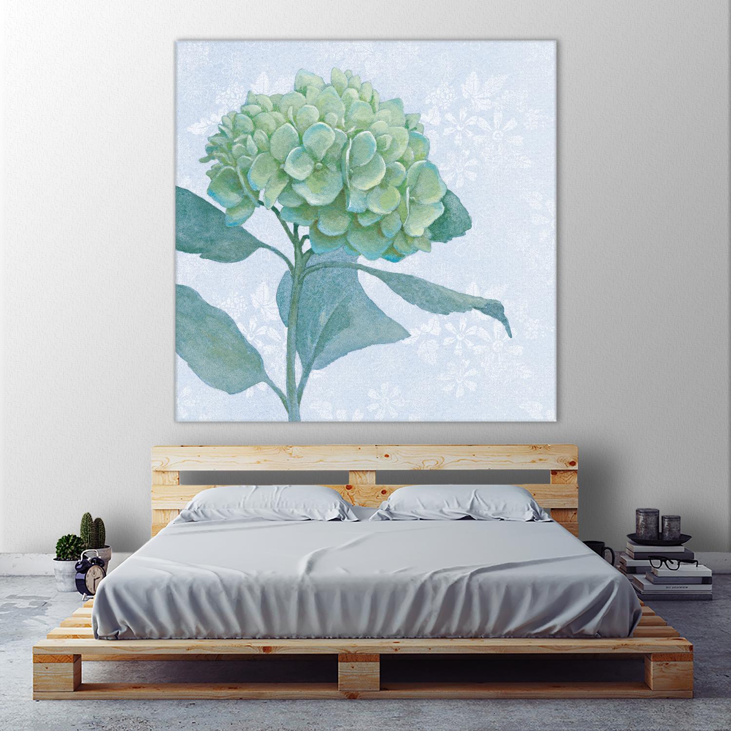 Blue Hydrangea Artificial Flowers - Realistic Silk Hydrangea Stems for Home Decor, Wedding Centerpieces & Floral Arrangements