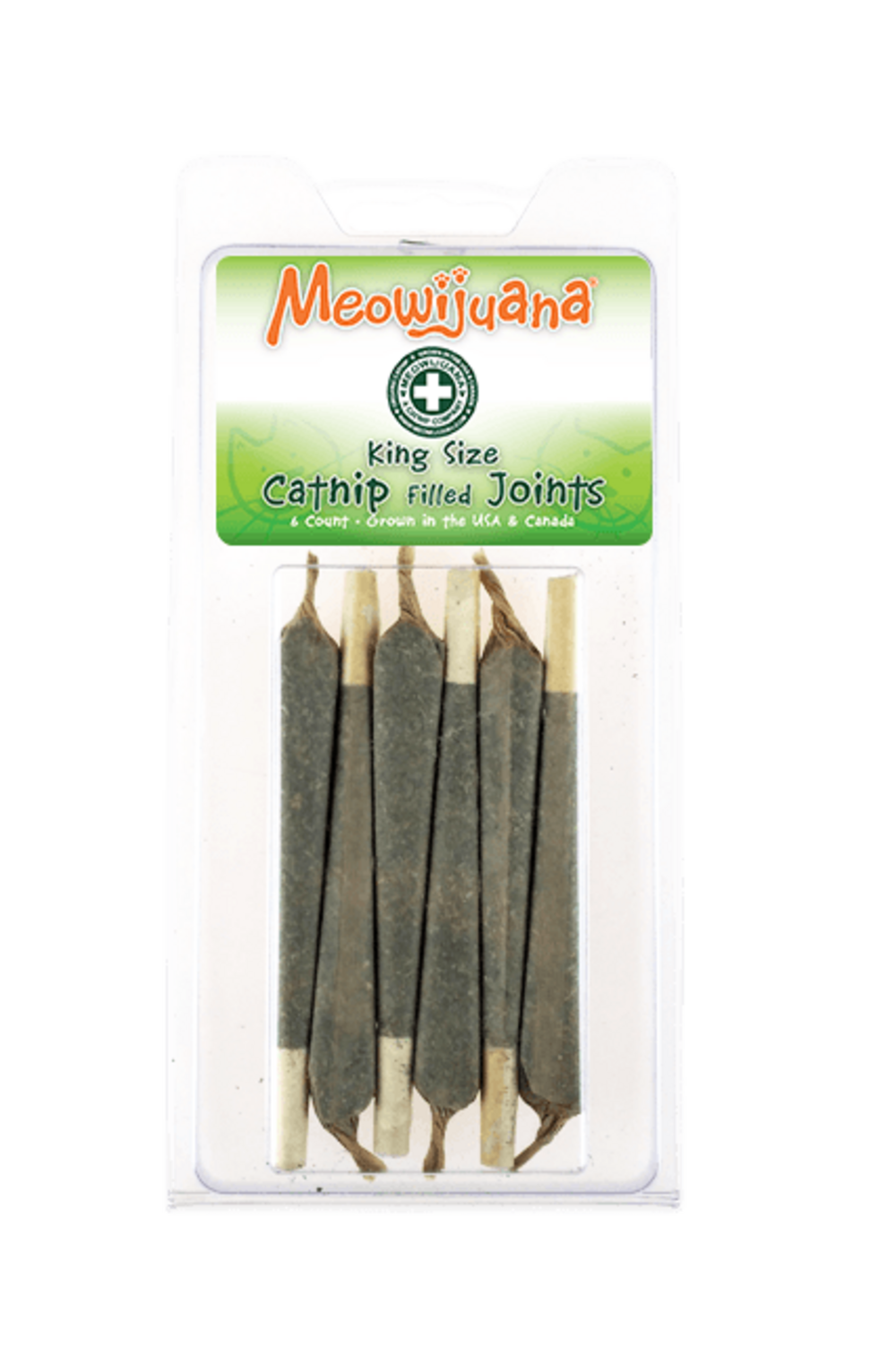 Organic Catnip Sticks for Cats - Meowijuana King Catnibas Joints - Fun & Relaxing Treat for Indoor & Outdoor Play