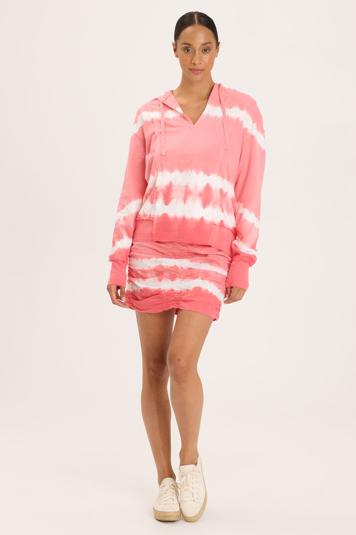 Rosalyn Hoodie Caravel Wash Guava - Stylish Women's Pullover Sweatshirt for Casual Wear & Outdoor Activities