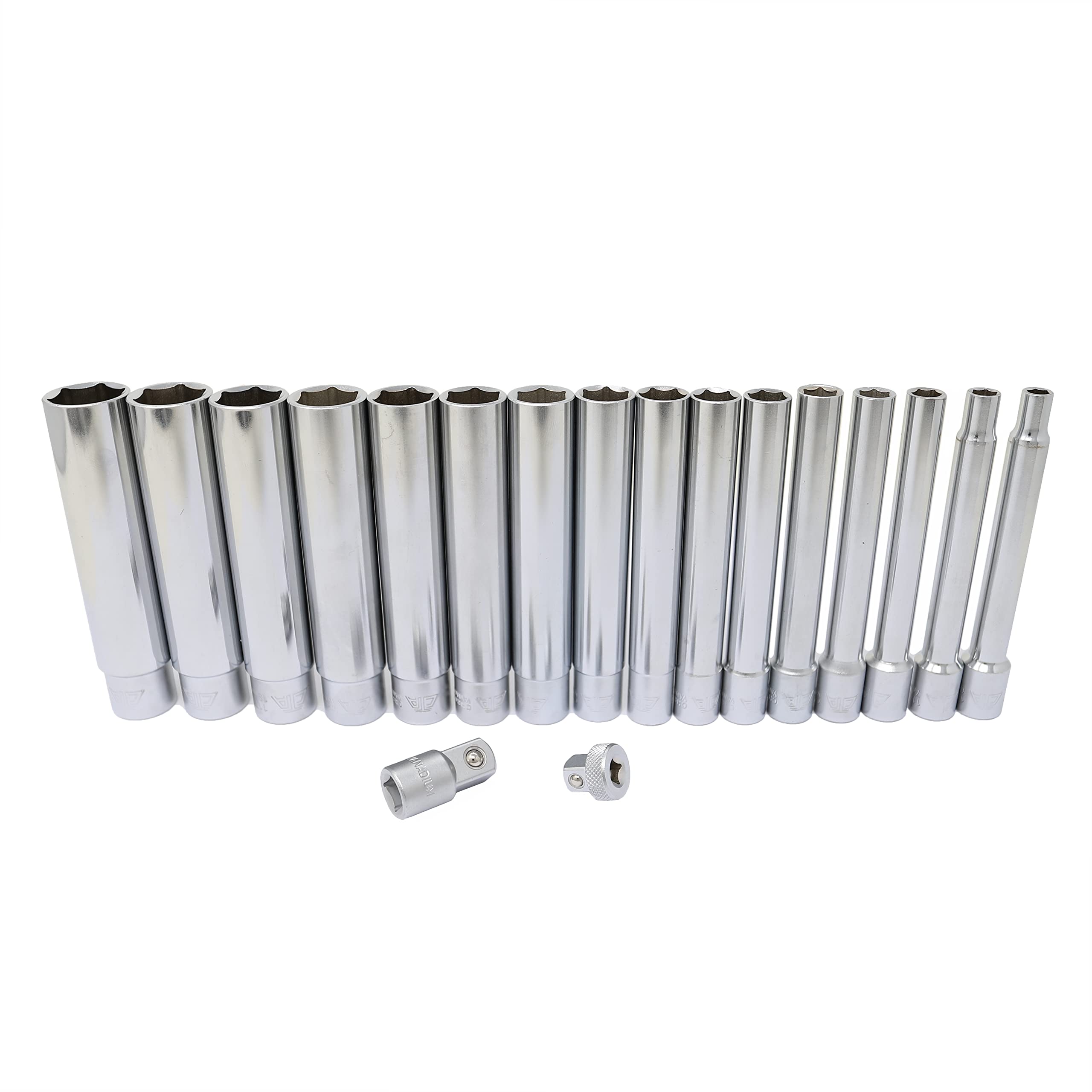 17-Piece Extra Deep Metric Socket Set - CTA Tools 1189 for Auto Repair