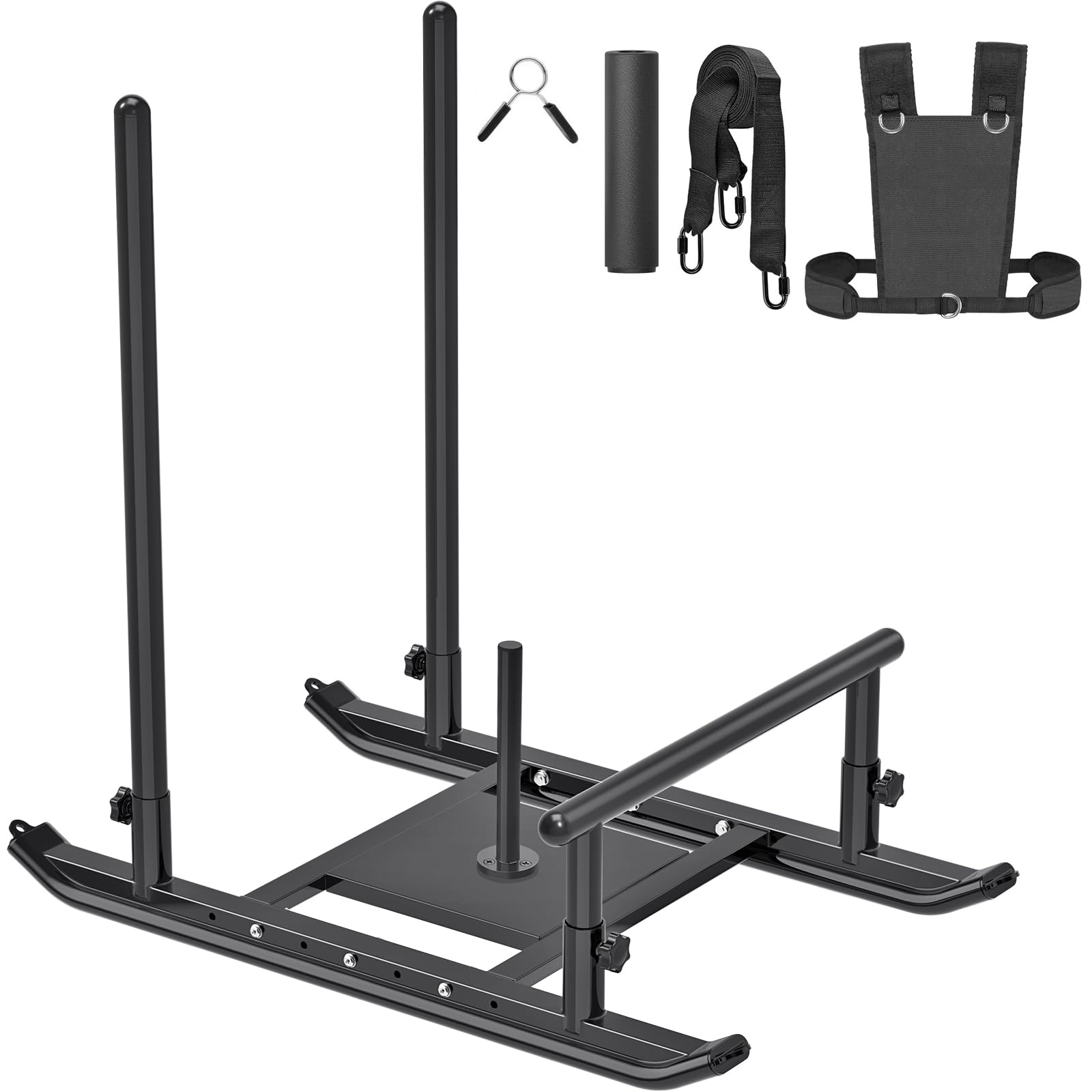 Dolibest Weight Sled for Strength Training - Heavy Duty Fitness Sled with Push-Pull Prowler Design - Speed & Power Workout Equipment for Athletes - Compatible with 1-2